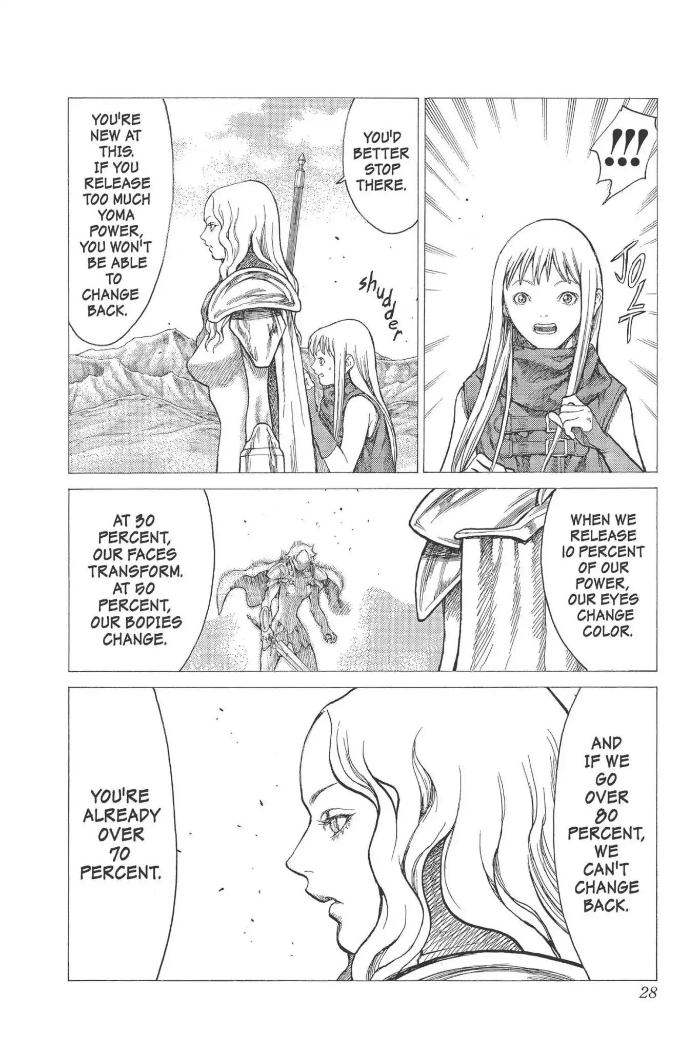 Claymore Chapter 22 page 27 - Chapter 22: Vol.5 Scene 22: Marked for Death, Part 5
