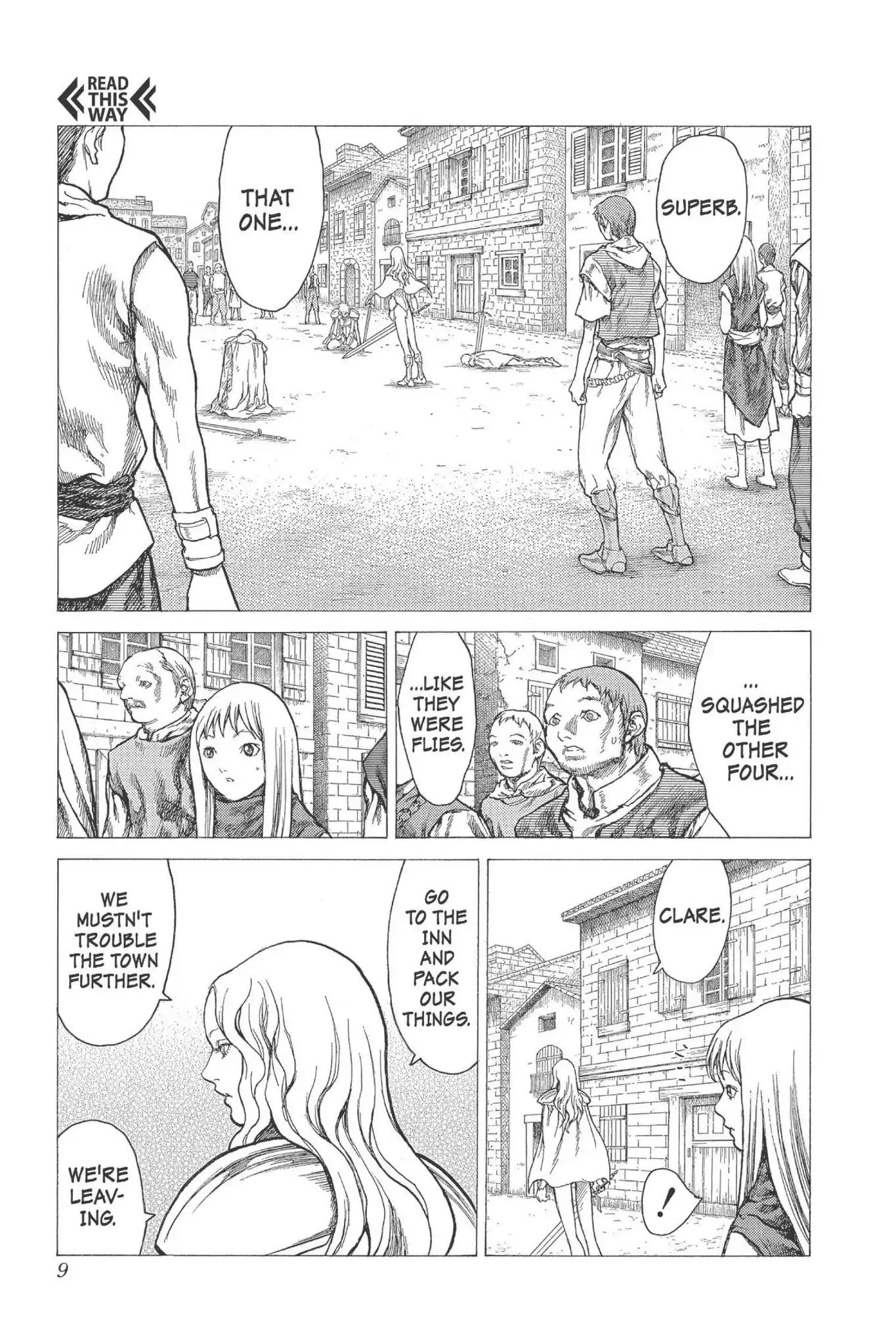 Claymore Chapter 22 page 9 - Chapter 22: Vol.5 Scene 22: Marked for Death, Part 5