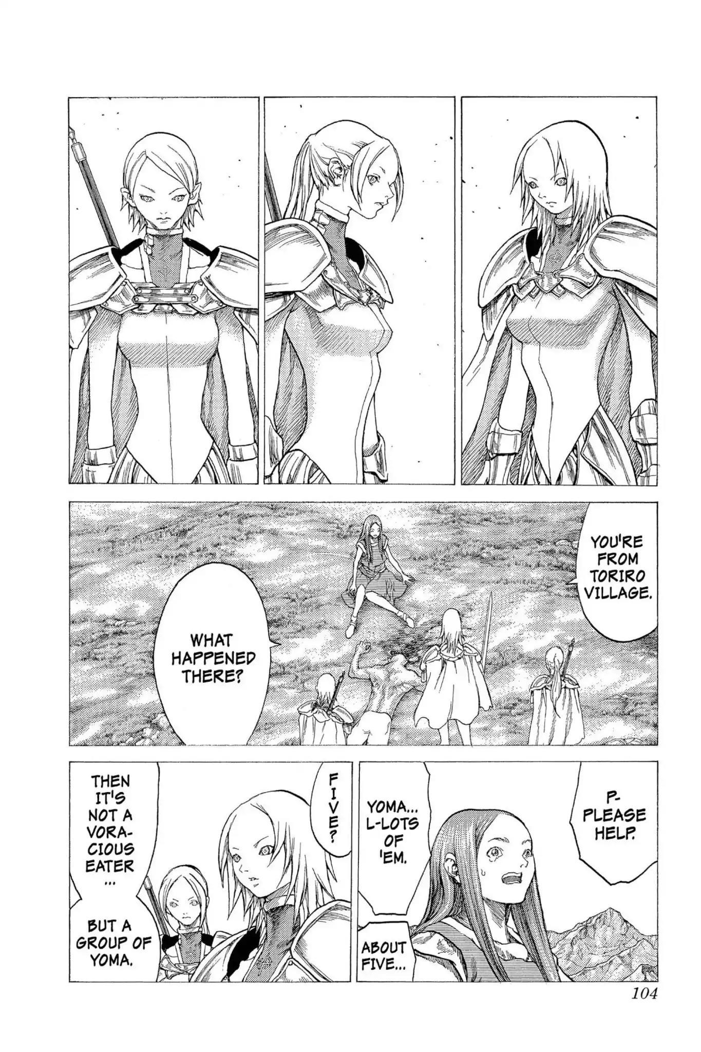 Claymore Chapter 25 page 3 - Chapter 25: Vol.5 Scene 25: The Slashers, Part 1