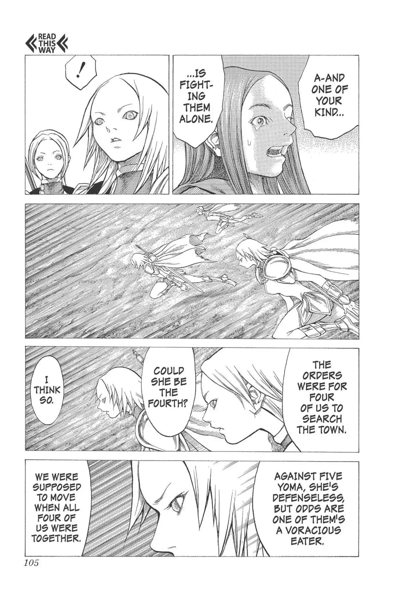 Claymore Chapter 25 page 4 - Chapter 25: Vol.5 Scene 25: The Slashers, Part 1