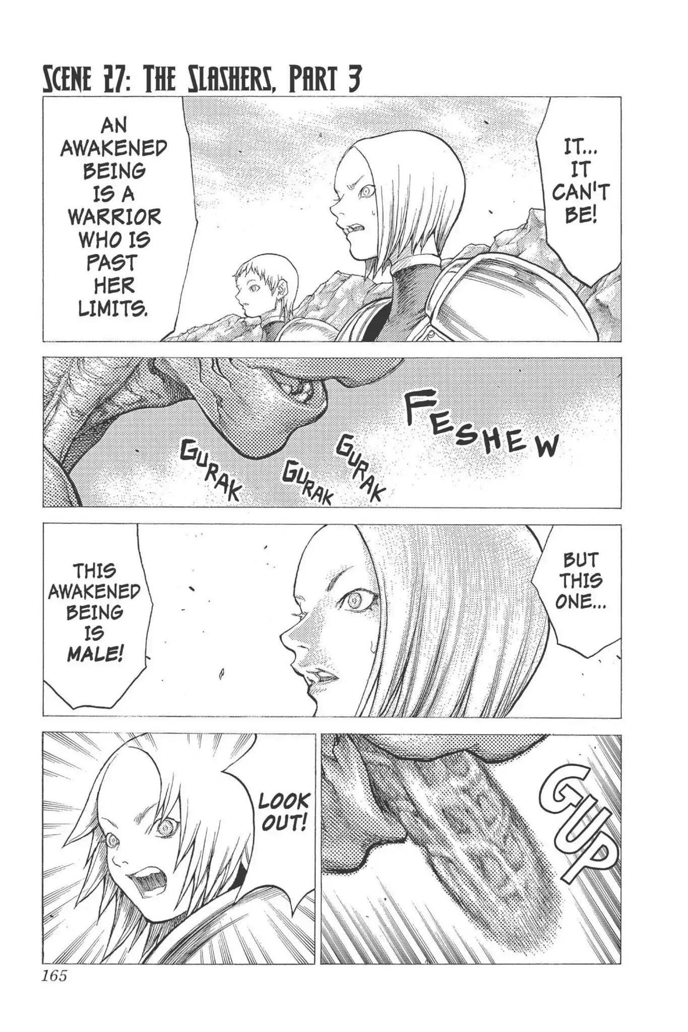 Claymore Chapter 27 page 1 - Chapter 27: Vol.5 Scene 27: The Slashers, Part 3