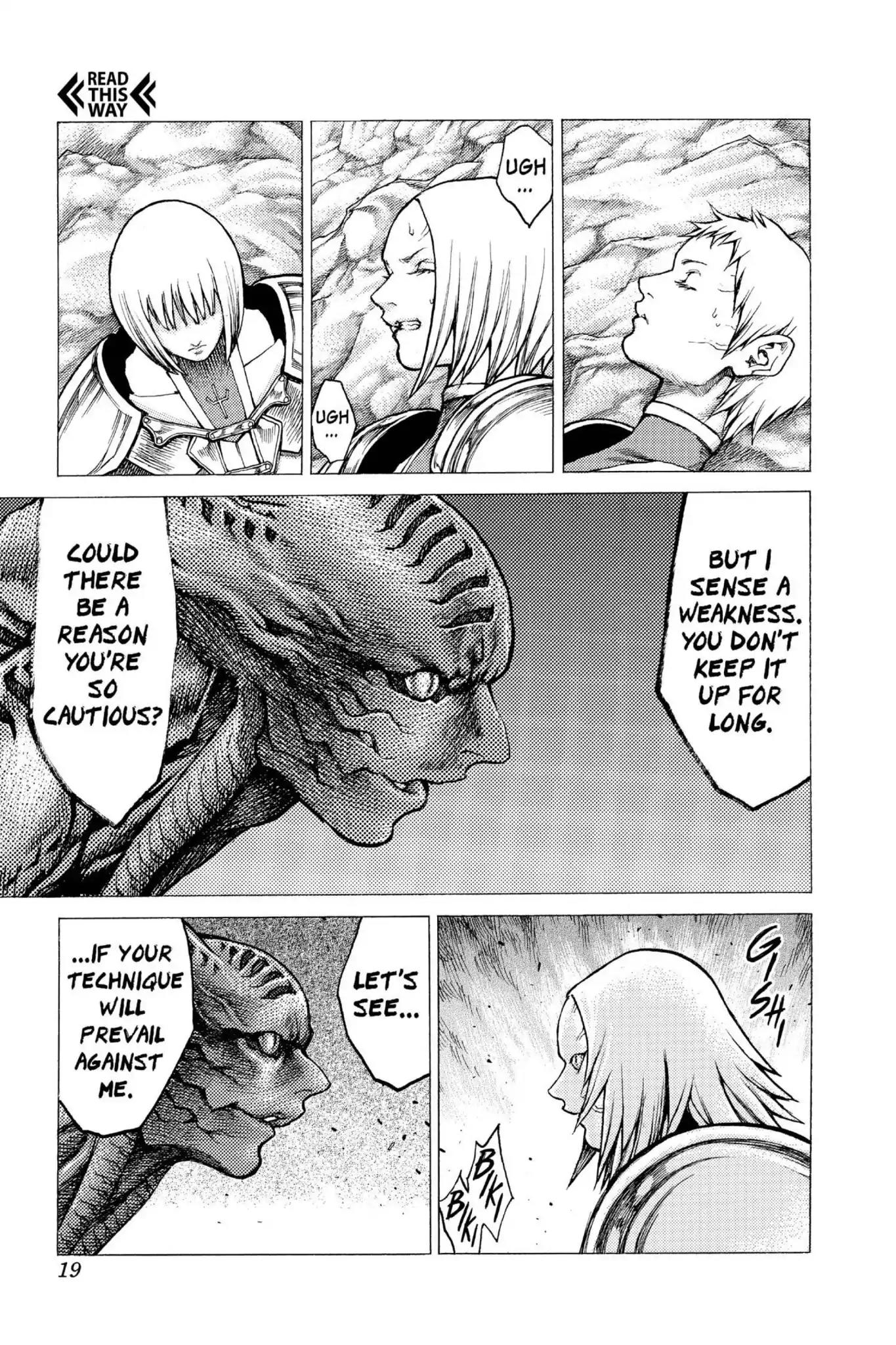 Claymore Chapter 28 page 18 - Chapter 28: Vol.6 Scene 28: The Slashers, Part 4