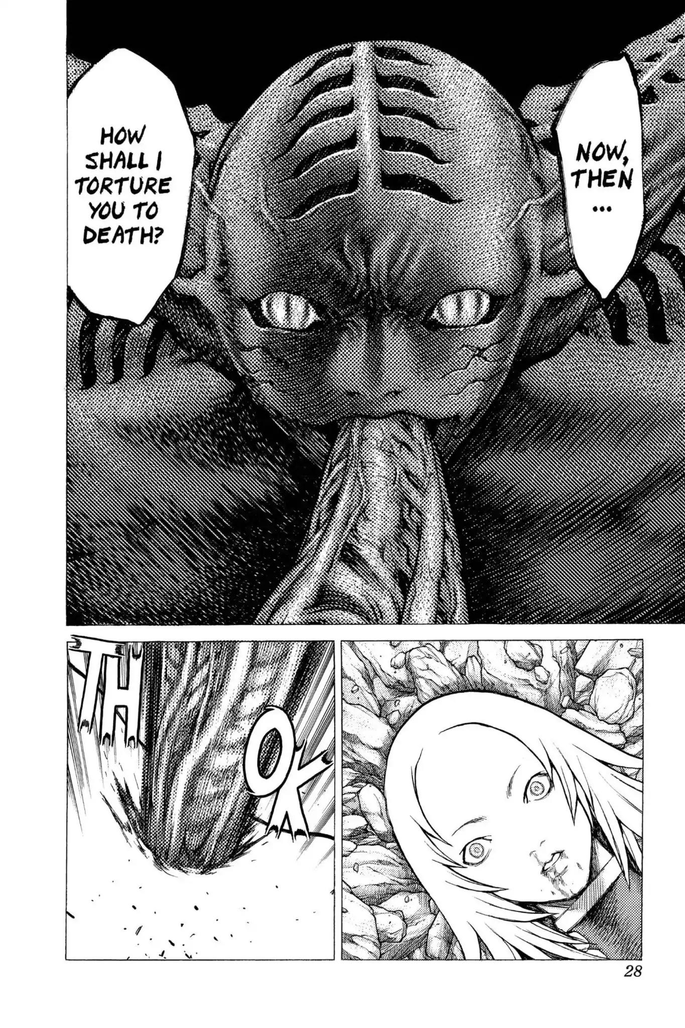 Claymore Chapter 28 page 27 - Chapter 28: Vol.6 Scene 28: The Slashers, Part 4