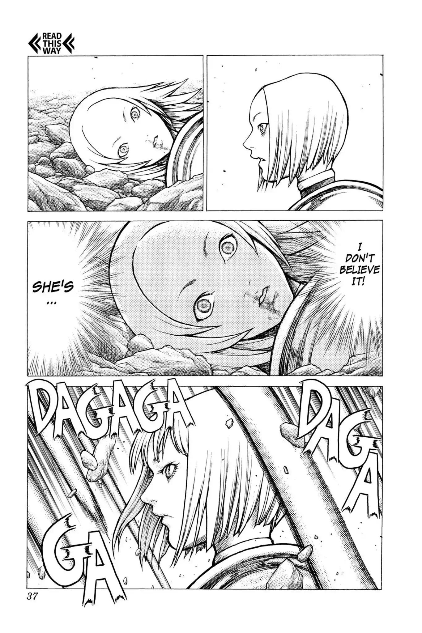 Claymore Chapter 28 page 35 - Chapter 28: Vol.6 Scene 28: The Slashers, Part 4