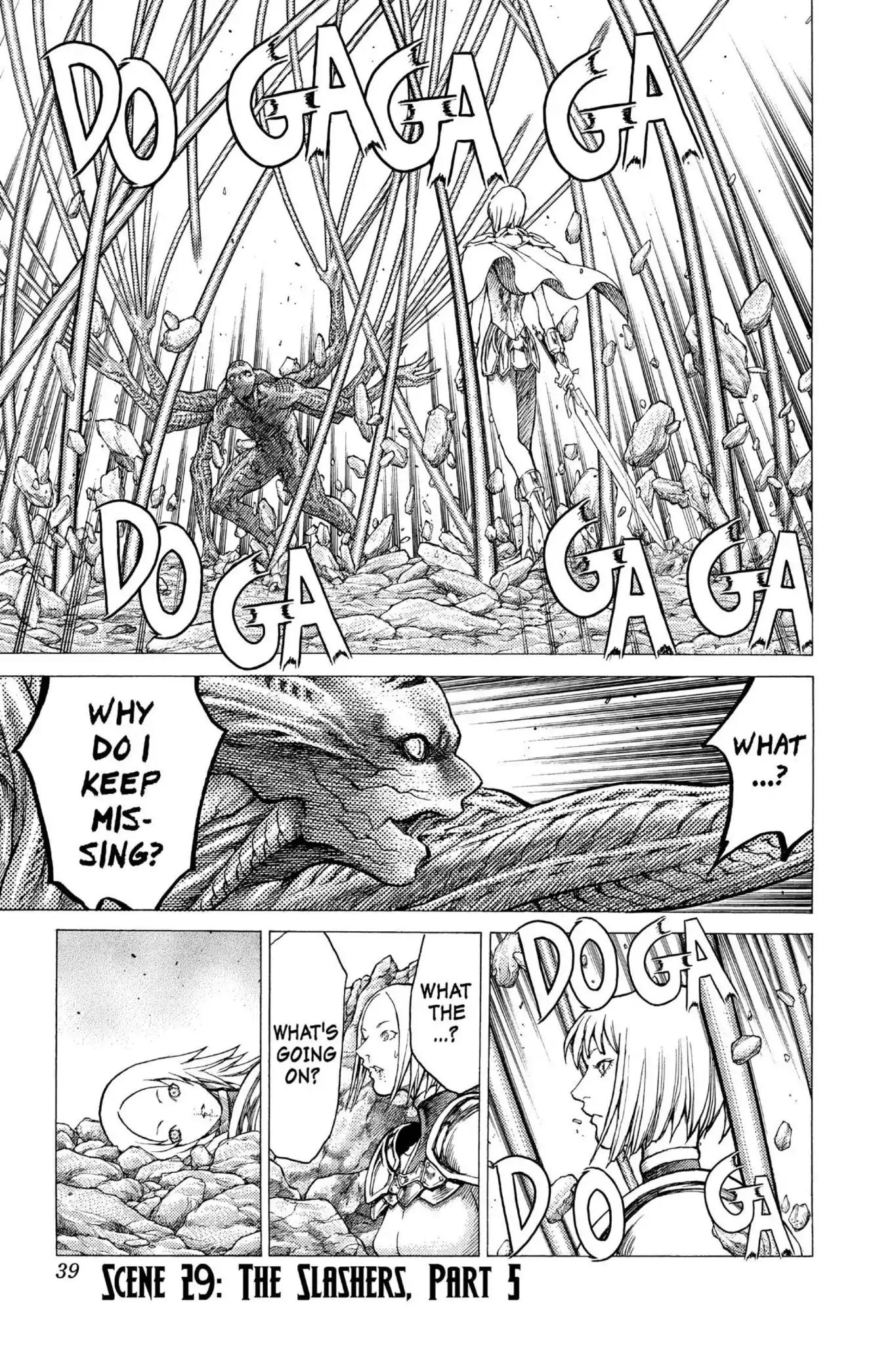 Claymore Chapter 29 page 1 - Chapter 29: Vol.6 Scene 29: The Slashers, Part 5