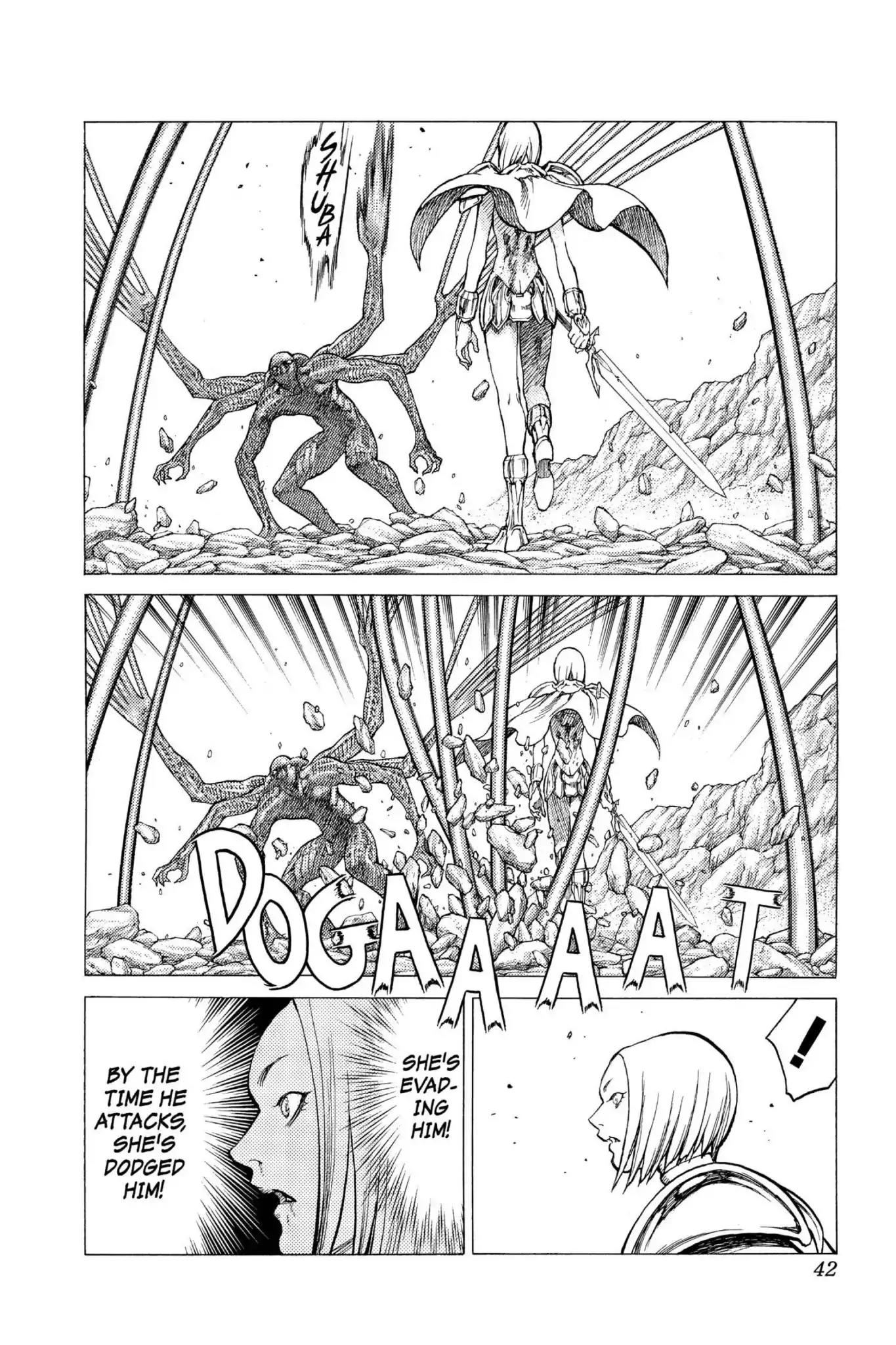 Claymore Chapter 29 page 4 - Chapter 29: Vol.6 Scene 29: The Slashers, Part 5