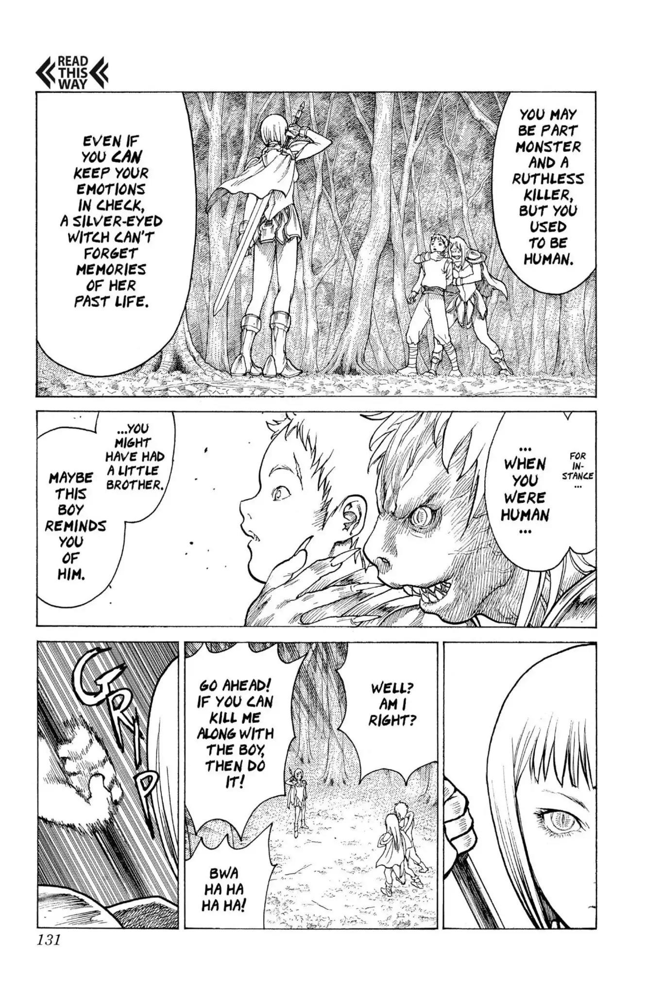 Claymore Chapter 3 page 22 - Chapter 3: Vol.1 Scene 3: Memory of a Witch