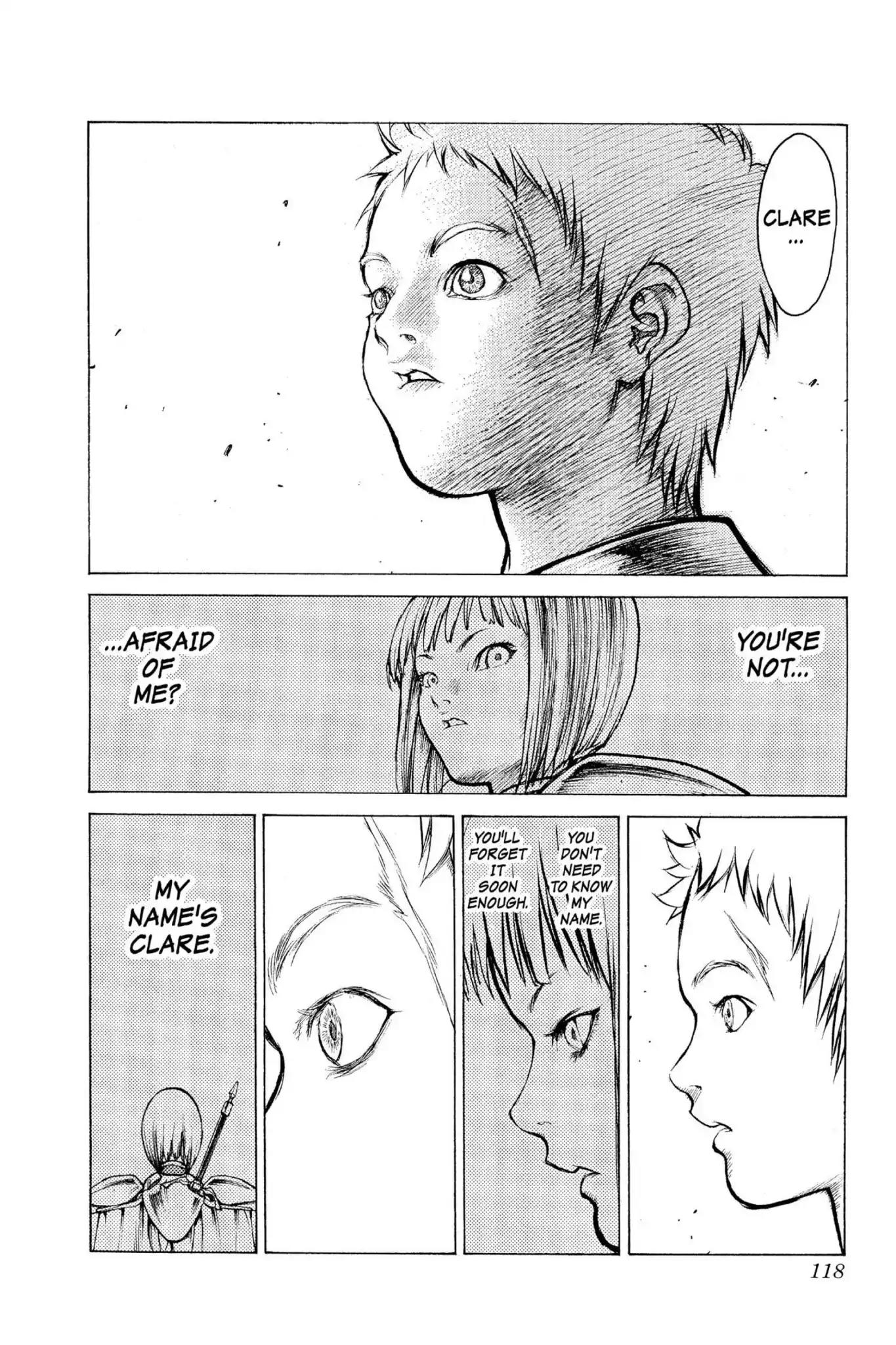 Claymore Chapter 3 page 9 - Chapter 3: Vol.1 Scene 3: Memory of a Witch