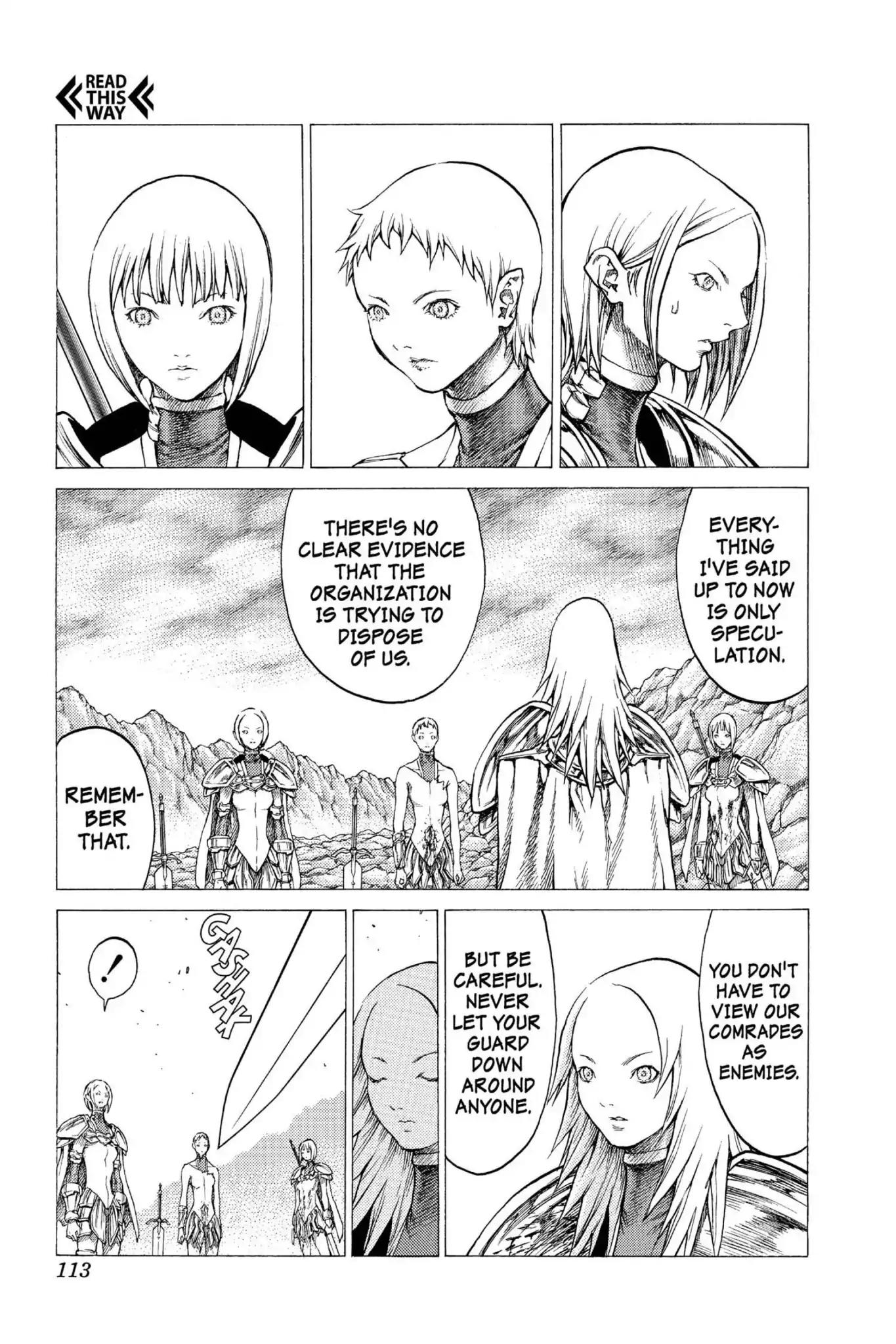Claymore Chapter 31 page 10 - Chapter 31: Vol.6 Scene 31: The Endless Gravestones, Part 1