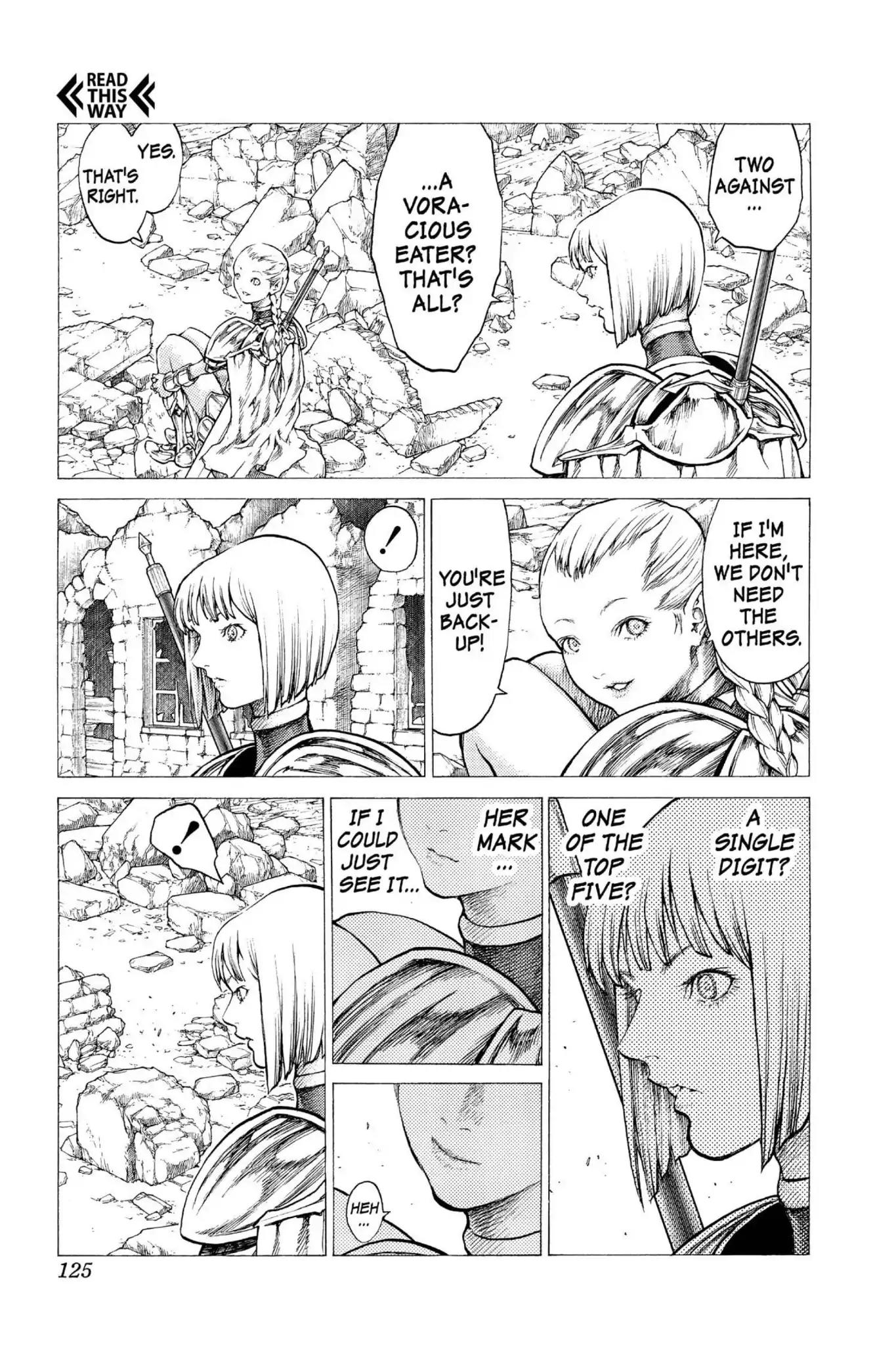 Claymore Chapter 31 page 22 - Chapter 31: Vol.6 Scene 31: The Endless Gravestones, Part 1
