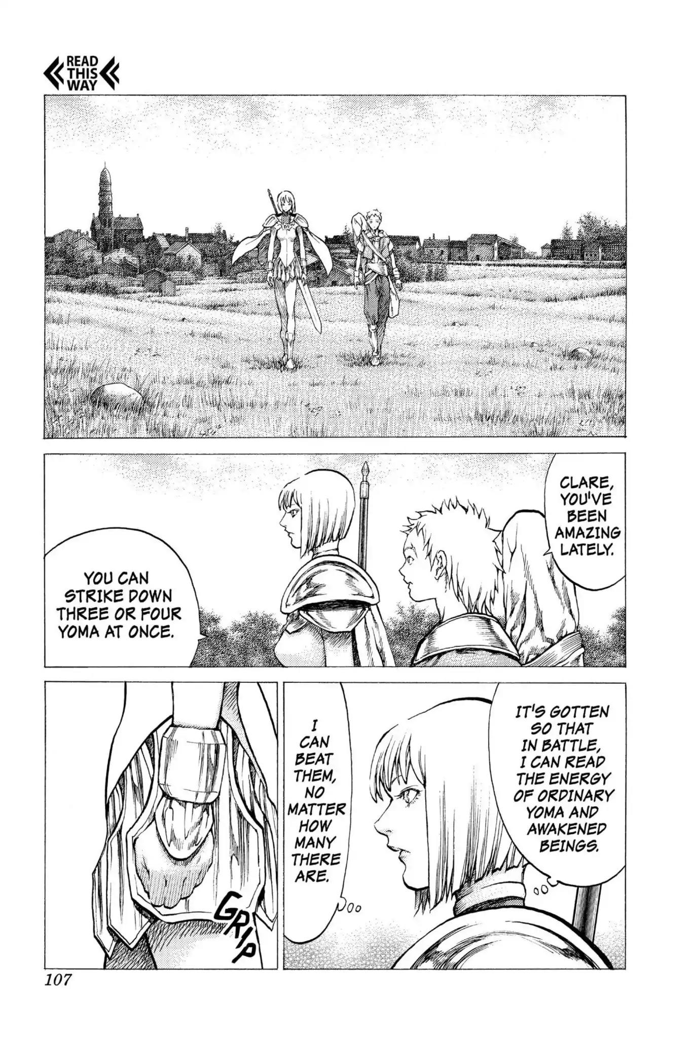 Claymore Chapter 31 page 4 - Chapter 31: Vol.6 Scene 31: The Endless Gravestones, Part 1