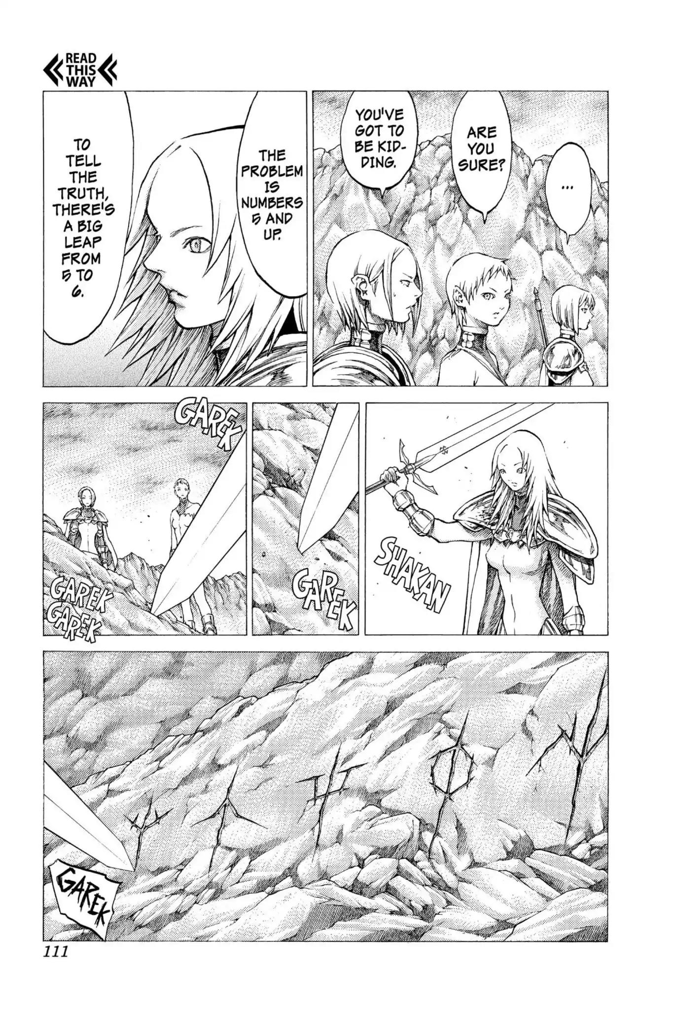 Claymore Chapter 31 page 8 - Chapter 31: Vol.6 Scene 31: The Endless Gravestones, Part 1
