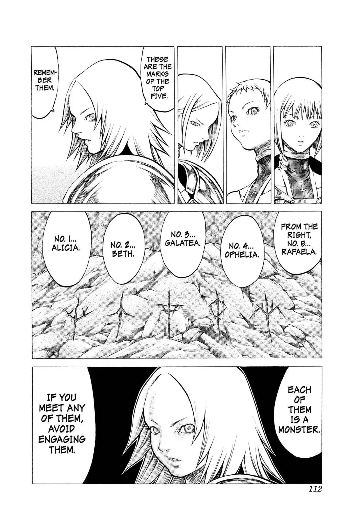 Claymore Chapter 31 page 9 - Chapter 31: Vol.6 Scene 31: The Endless Gravestones, Part 1