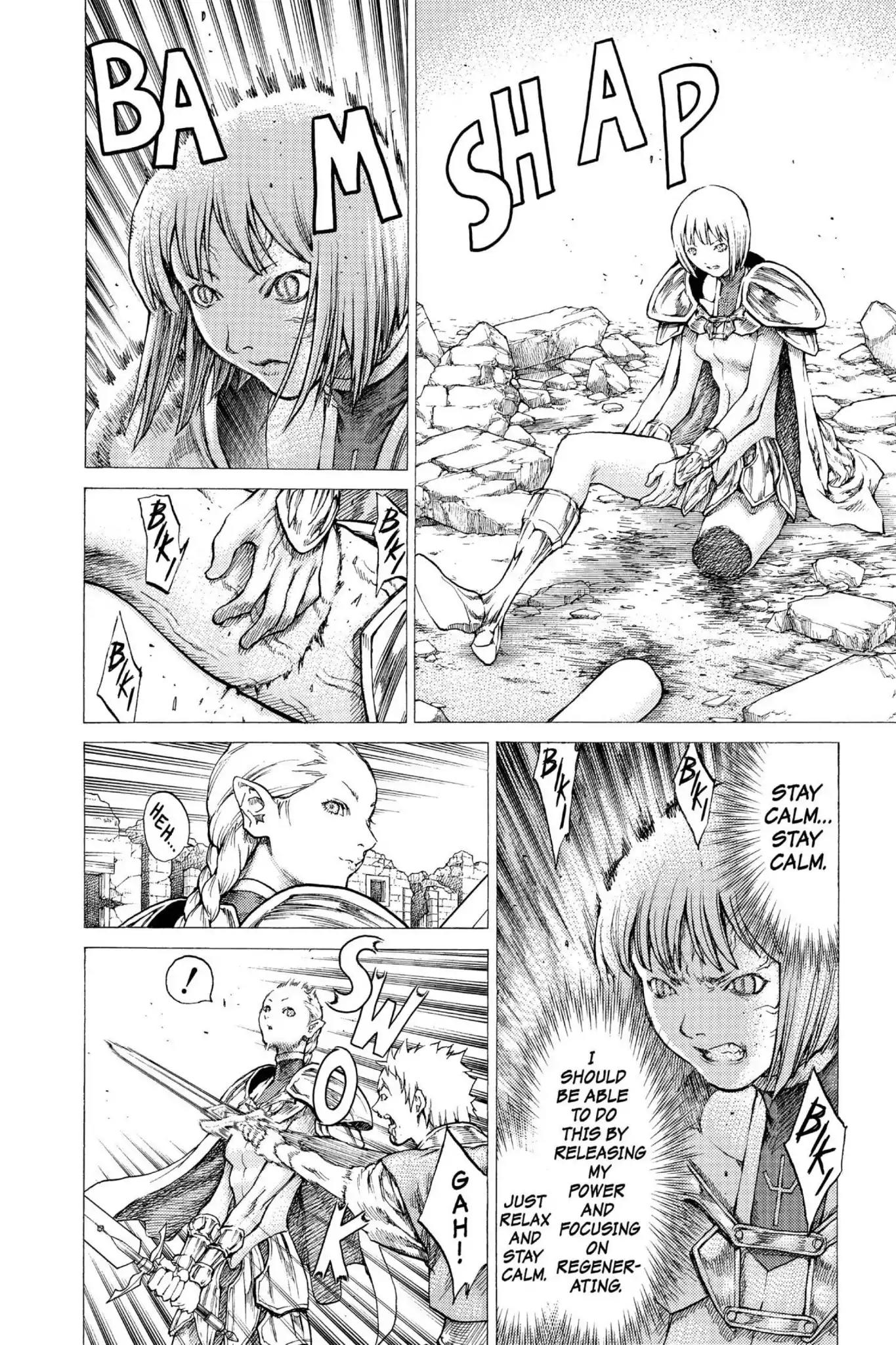 Claymore Chapter 32 page 12 - Chapter 32: Vol.6 Scene 32: The Endless Gravestones, Part 2
