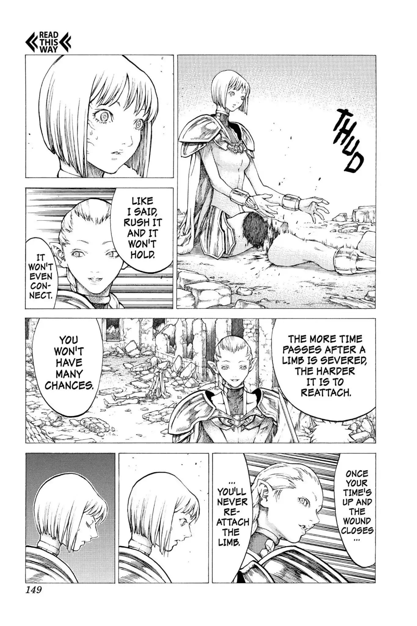 Claymore Chapter 32 page 15 - Chapter 32: Vol.6 Scene 32: The Endless Gravestones, Part 2