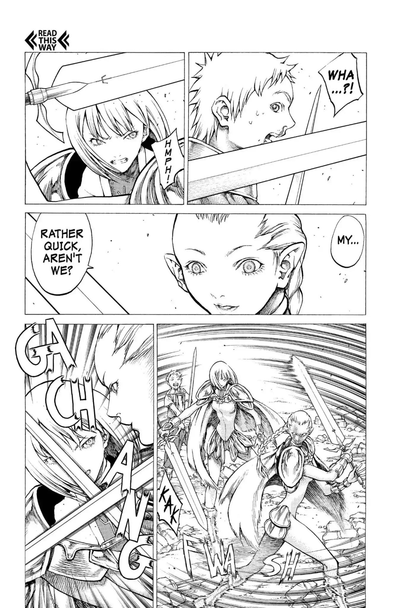 Claymore Chapter 32 page 5 - Chapter 32: Vol.6 Scene 32: The Endless Gravestones, Part 2