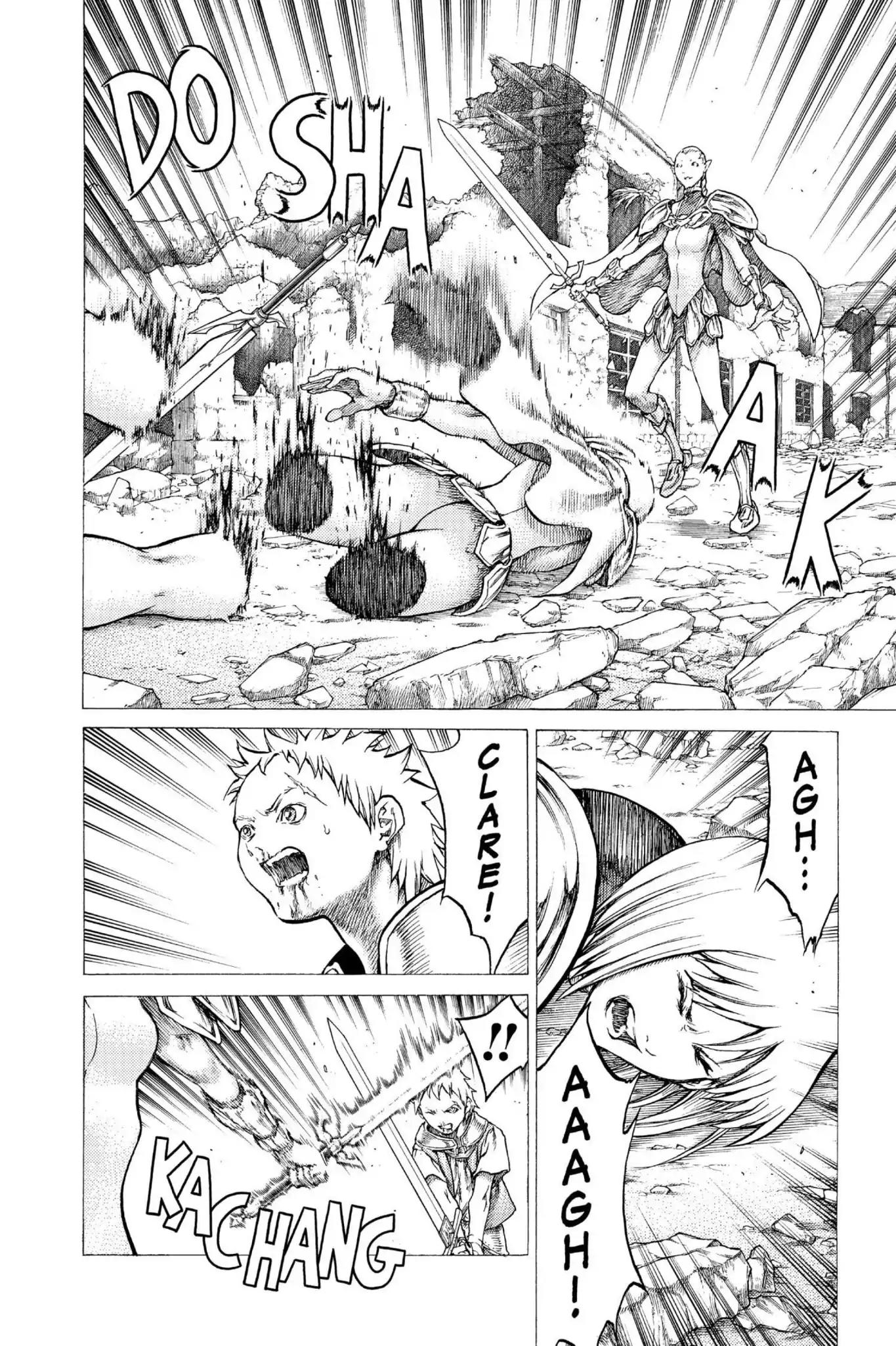 Claymore Chapter 32 page 8 - Chapter 32: Vol.6 Scene 32: The Endless Gravestones, Part 2