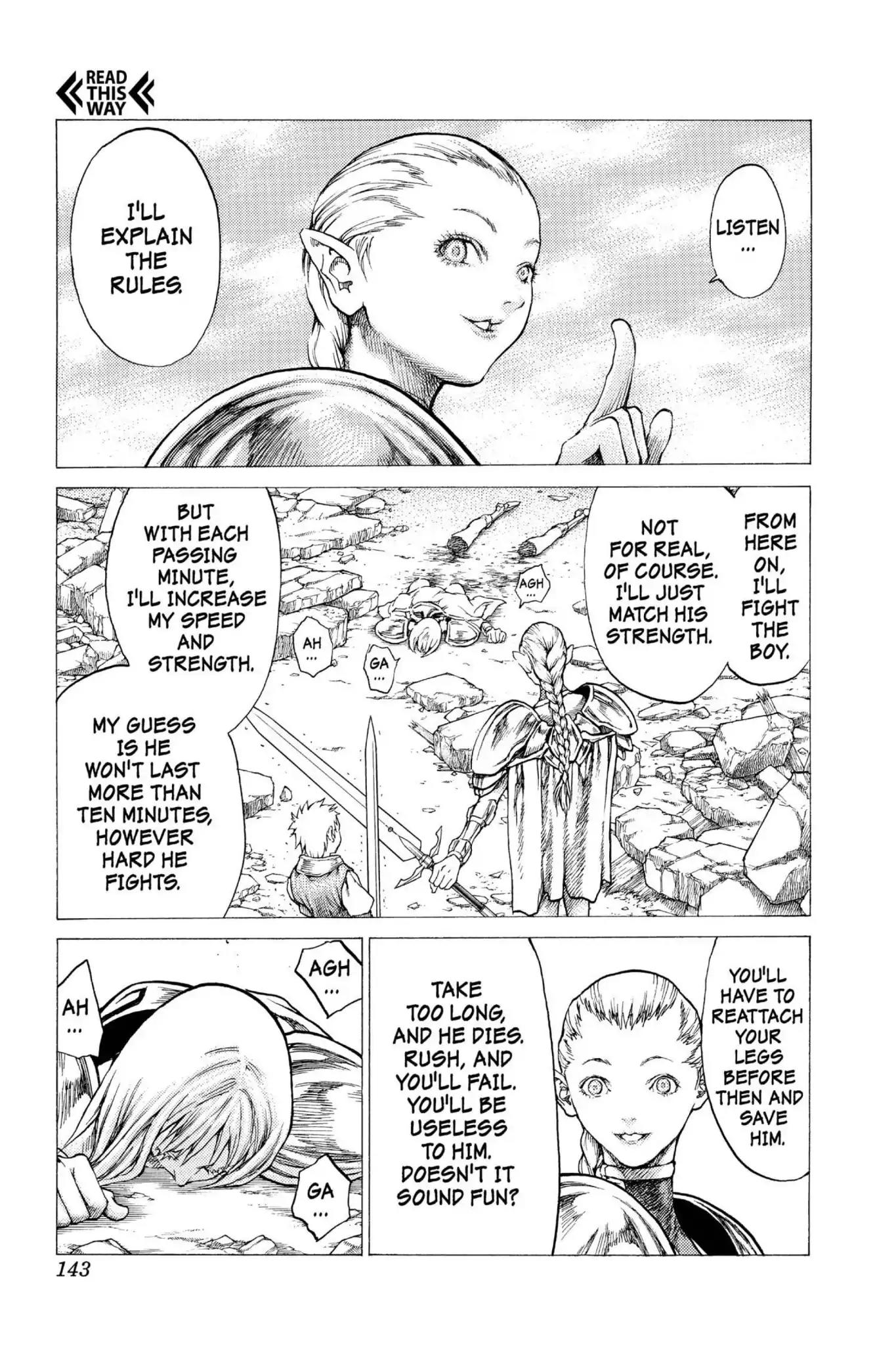 Claymore Chapter 32 page 9 - Chapter 32: Vol.6 Scene 32: The Endless Gravestones, Part 2