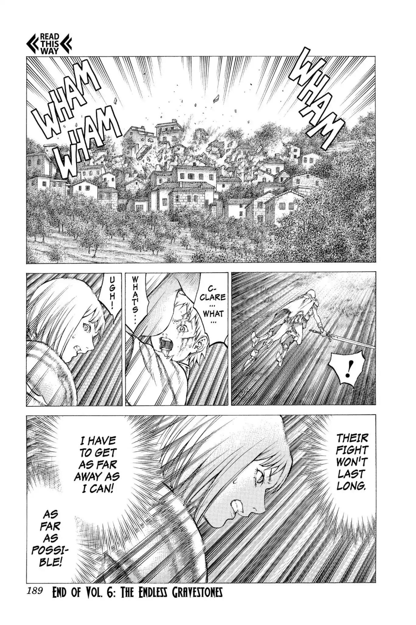 Claymore Chapter 33 page 28 - Chapter 33: Vol.6 Scene 33: The Endless Gravestones, Part 3
