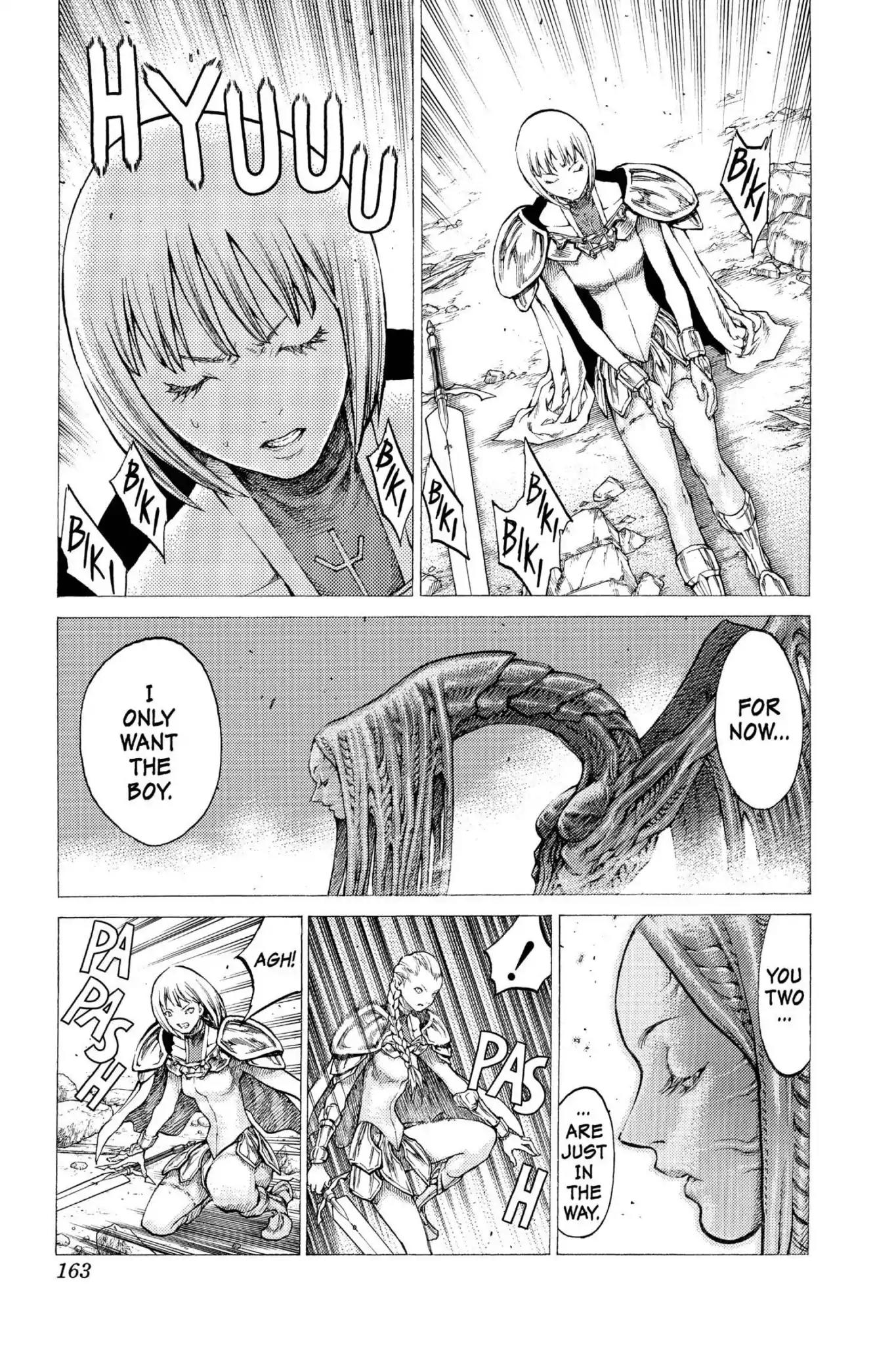 Claymore Chapter 33 page 4 - Chapter 33: Vol.6 Scene 33: The Endless Gravestones, Part 3