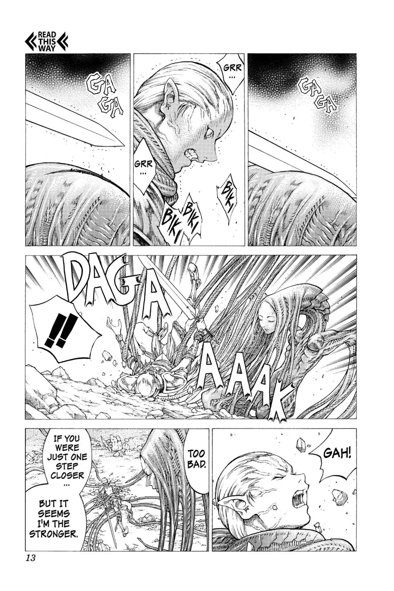 Claymore Chapter 34 page 12 - Chapter 34: Vol.7 Scene 34: The Endless Gravestones, Part 4