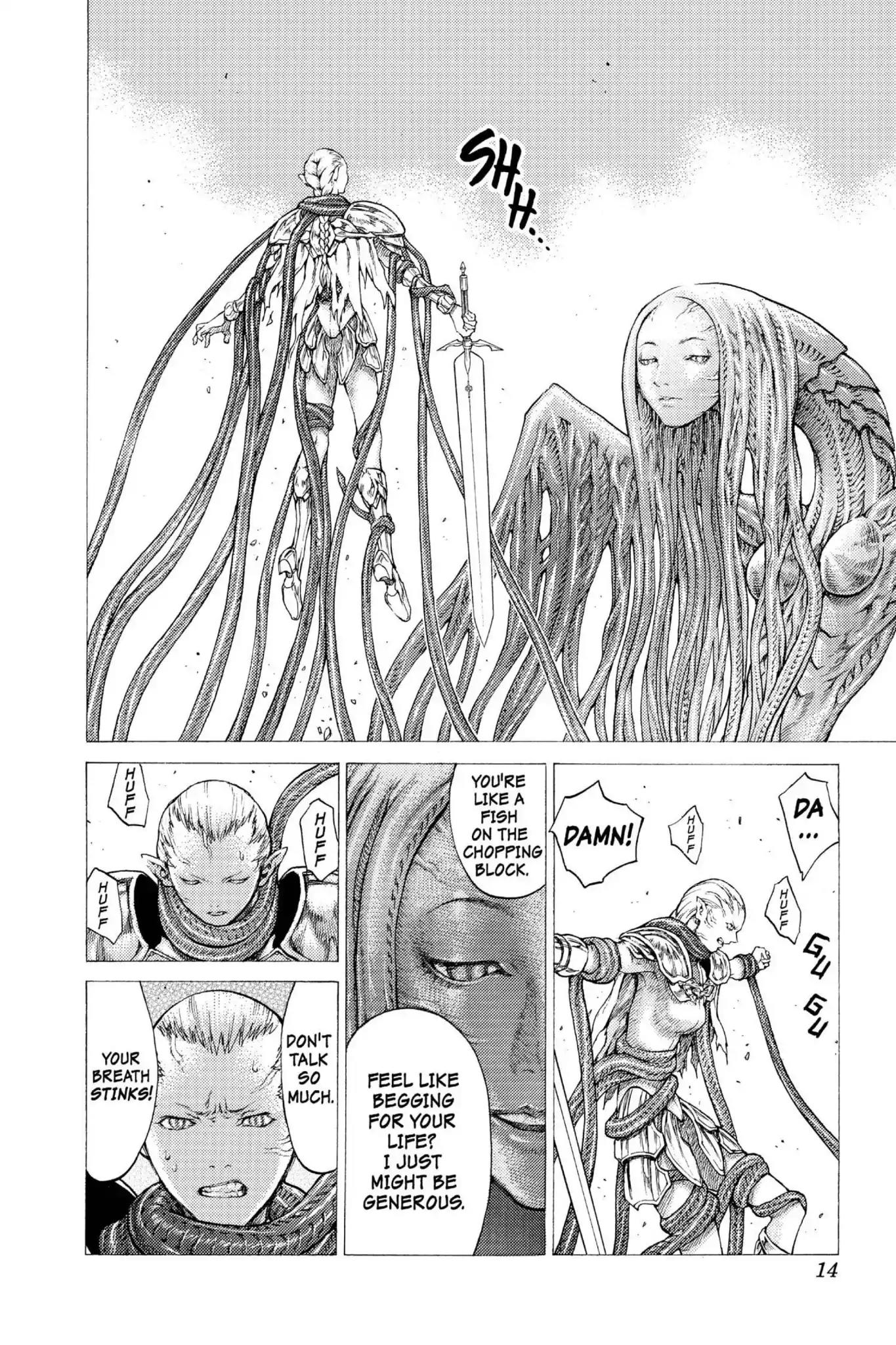 Claymore Chapter 34 page 13 - Chapter 34: Vol.7 Scene 34: The Endless Gravestones, Part 4