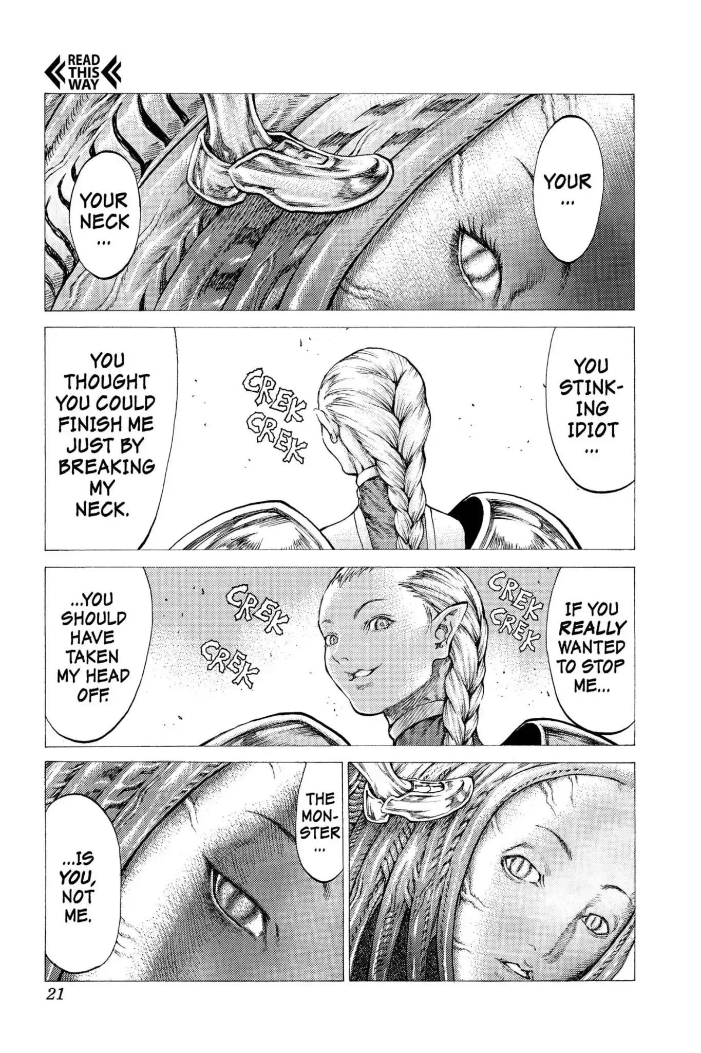 Claymore Chapter 34 page 20 - Chapter 34: Vol.7 Scene 34: The Endless Gravestones, Part 4