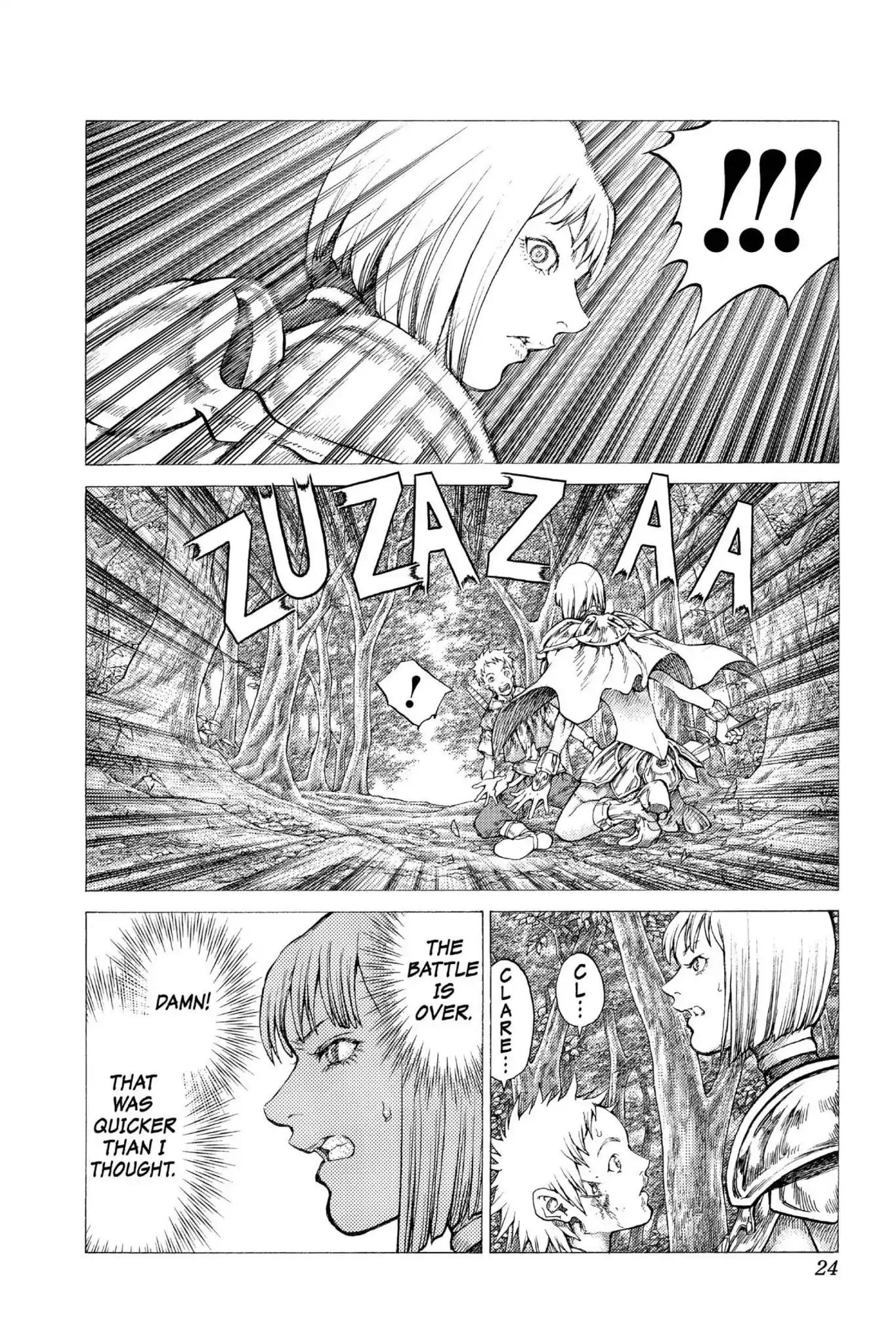 Claymore Chapter 34 page 22 - Chapter 34: Vol.7 Scene 34: The Endless Gravestones, Part 4
