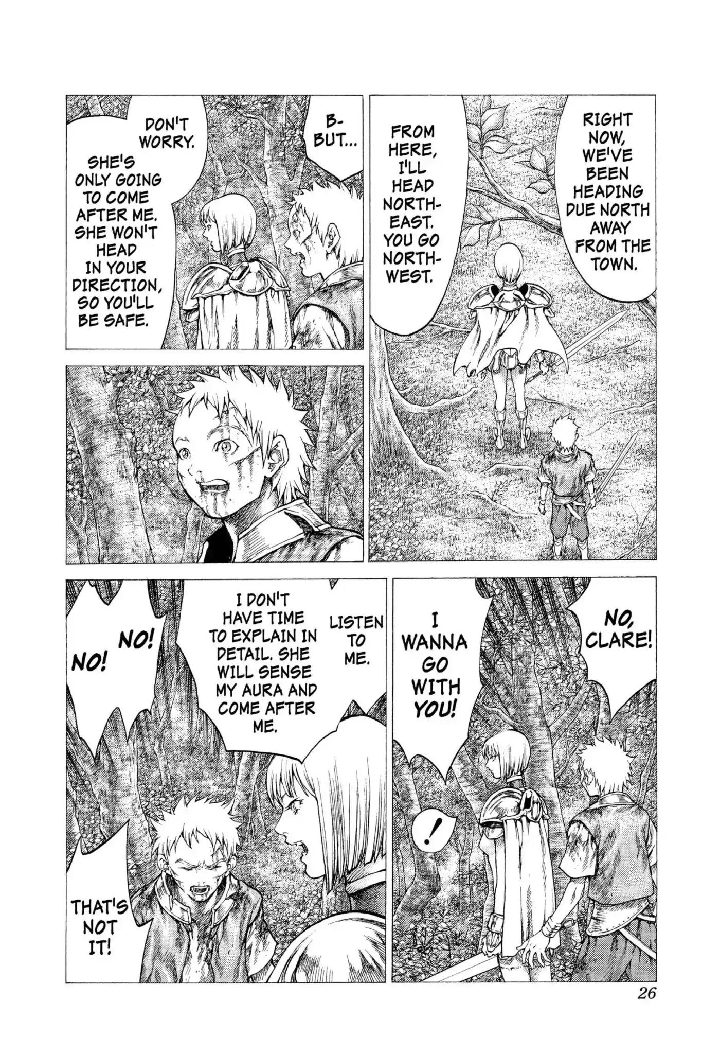 Claymore Chapter 34 page 24 - Chapter 34: Vol.7 Scene 34: The Endless Gravestones, Part 4