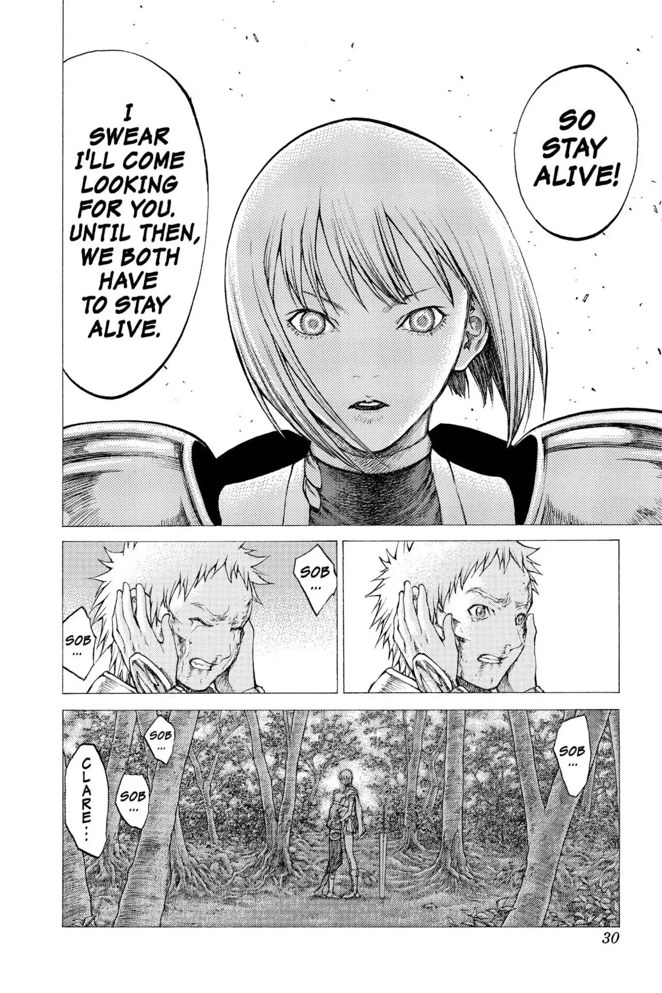 Claymore Chapter 34 page 28 - Chapter 34: Vol.7 Scene 34: The Endless Gravestones, Part 4