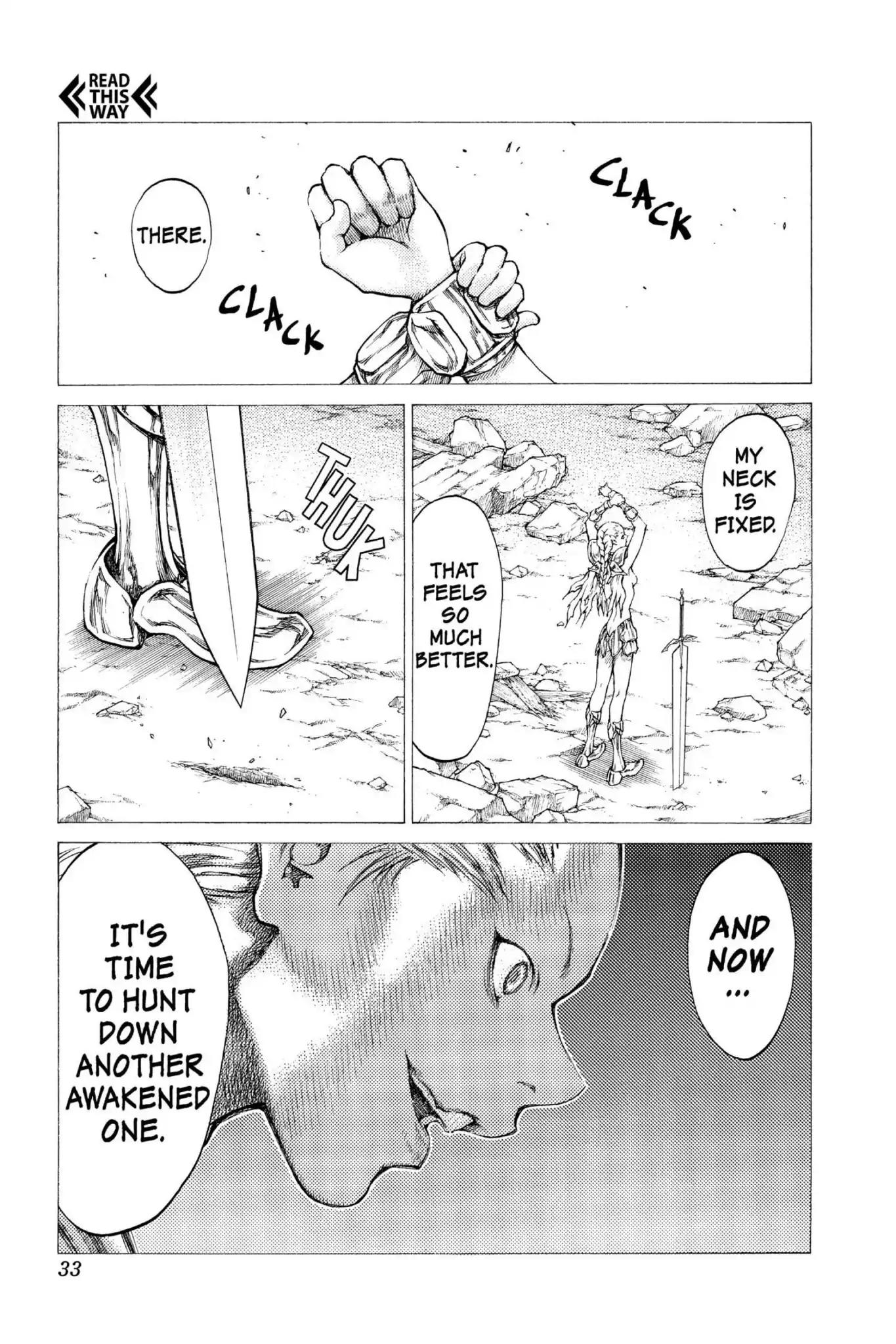 Claymore Chapter 34 page 31 - Chapter 34: Vol.7 Scene 34: The Endless Gravestones, Part 4