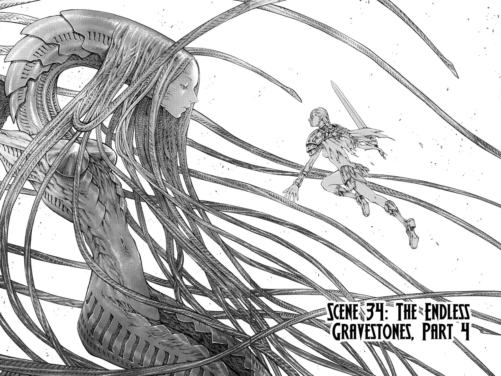 Claymore Chapter 34 page 8 - Chapter 34: Vol.7 Scene 34: The Endless Gravestones, Part 4