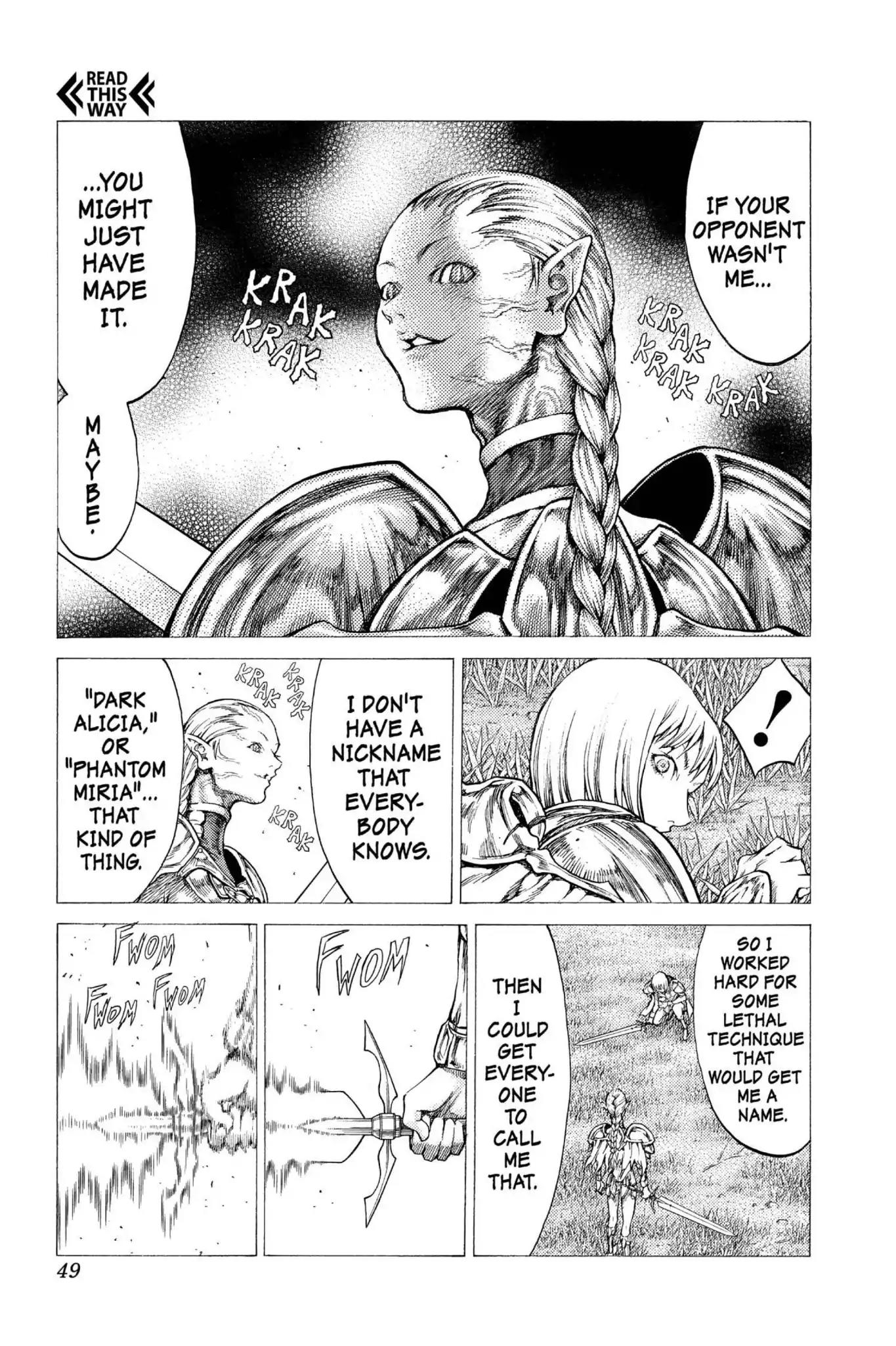 Claymore Chapter 35 page 14 - Chapter 35: Vol.7 Scene 35: The Endless Gravestones, Part 5