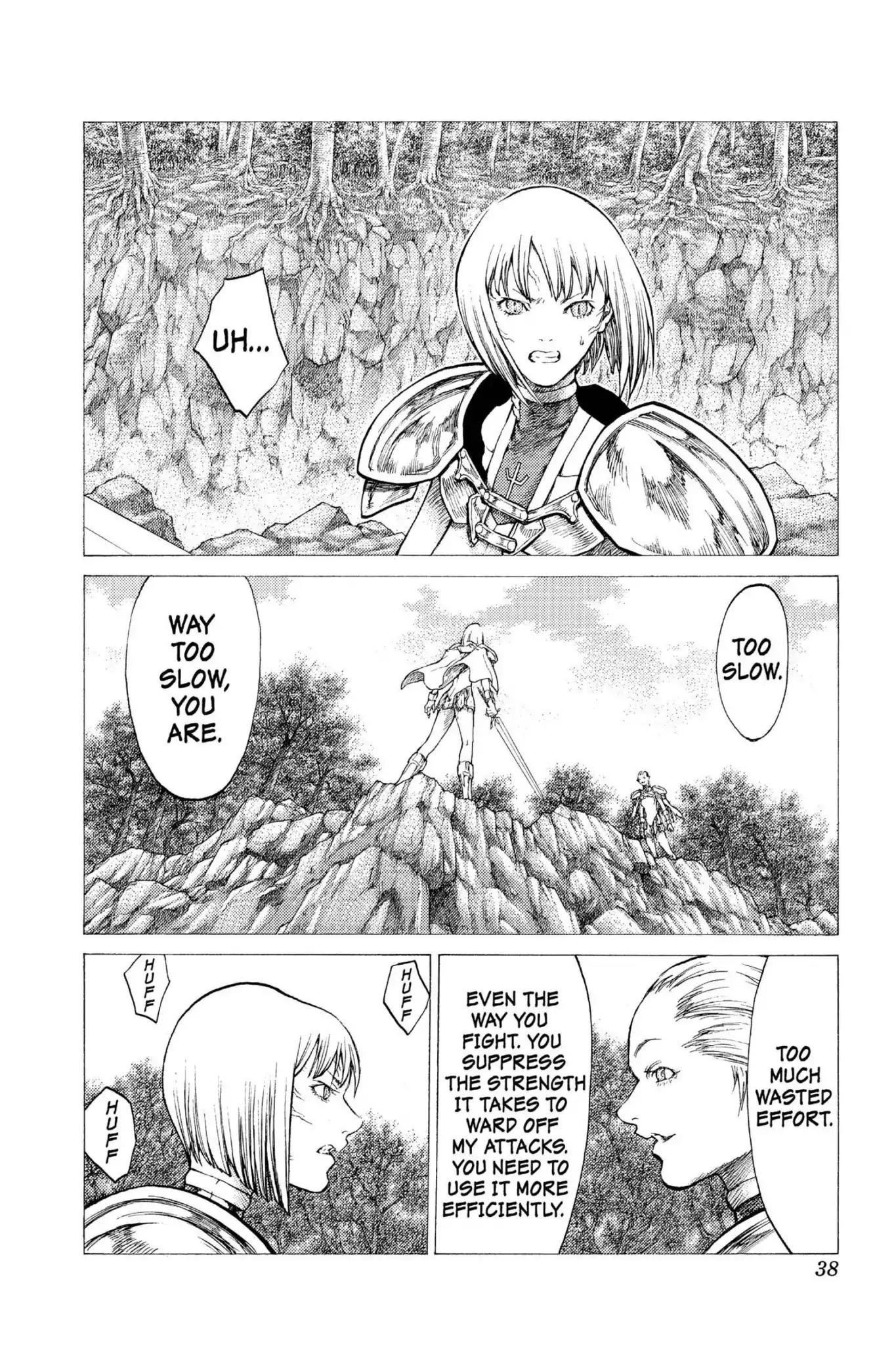 Claymore Chapter 35 page 3 - Chapter 35: Vol.7 Scene 35: The Endless Gravestones, Part 5