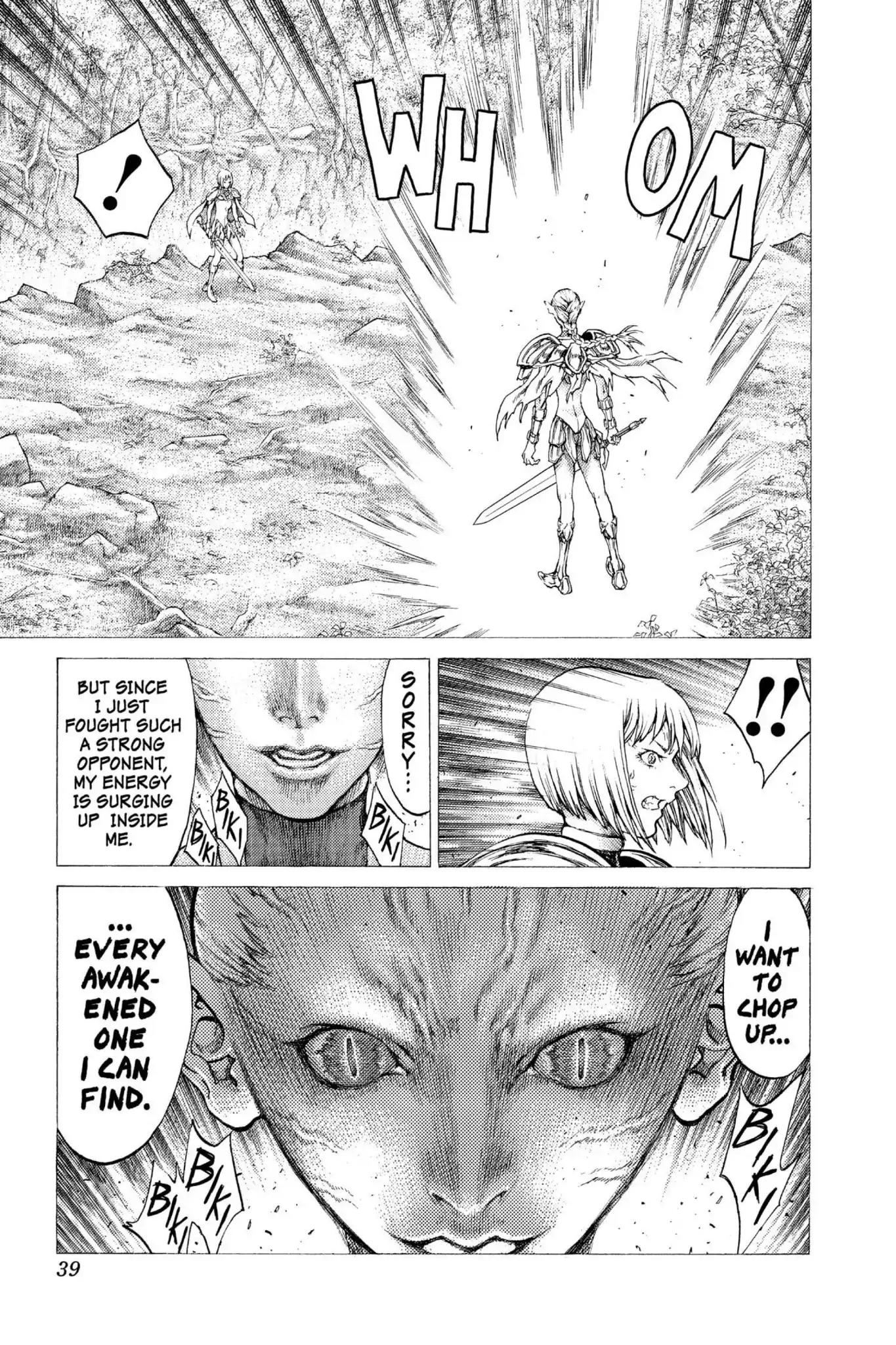Claymore Chapter 35 page 4 - Chapter 35: Vol.7 Scene 35: The Endless Gravestones, Part 5