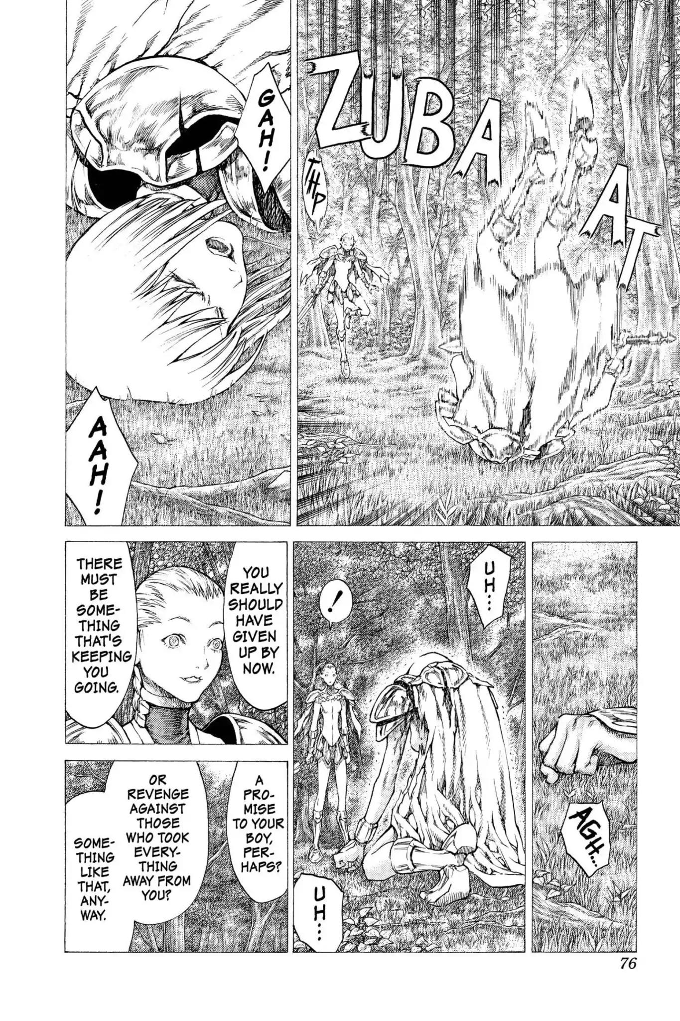 Claymore Chapter 36 page 10 - Chapter 36: Vol.7 Scene 36: The Endless Gravestones, Part 6