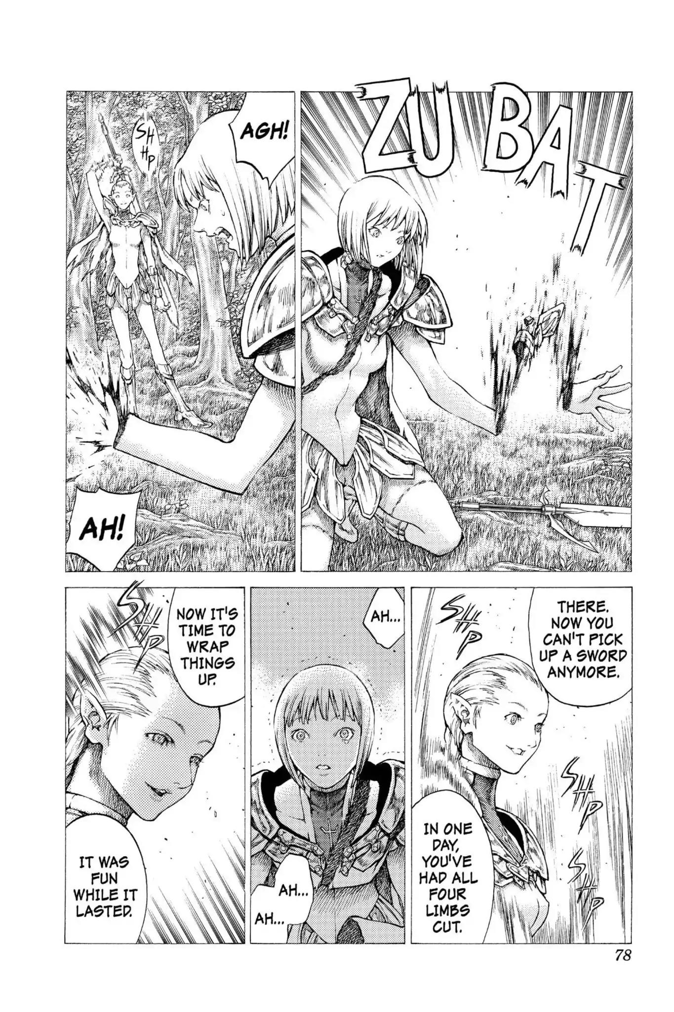 Claymore Chapter 36 page 12 - Chapter 36: Vol.7 Scene 36: The Endless Gravestones, Part 6
