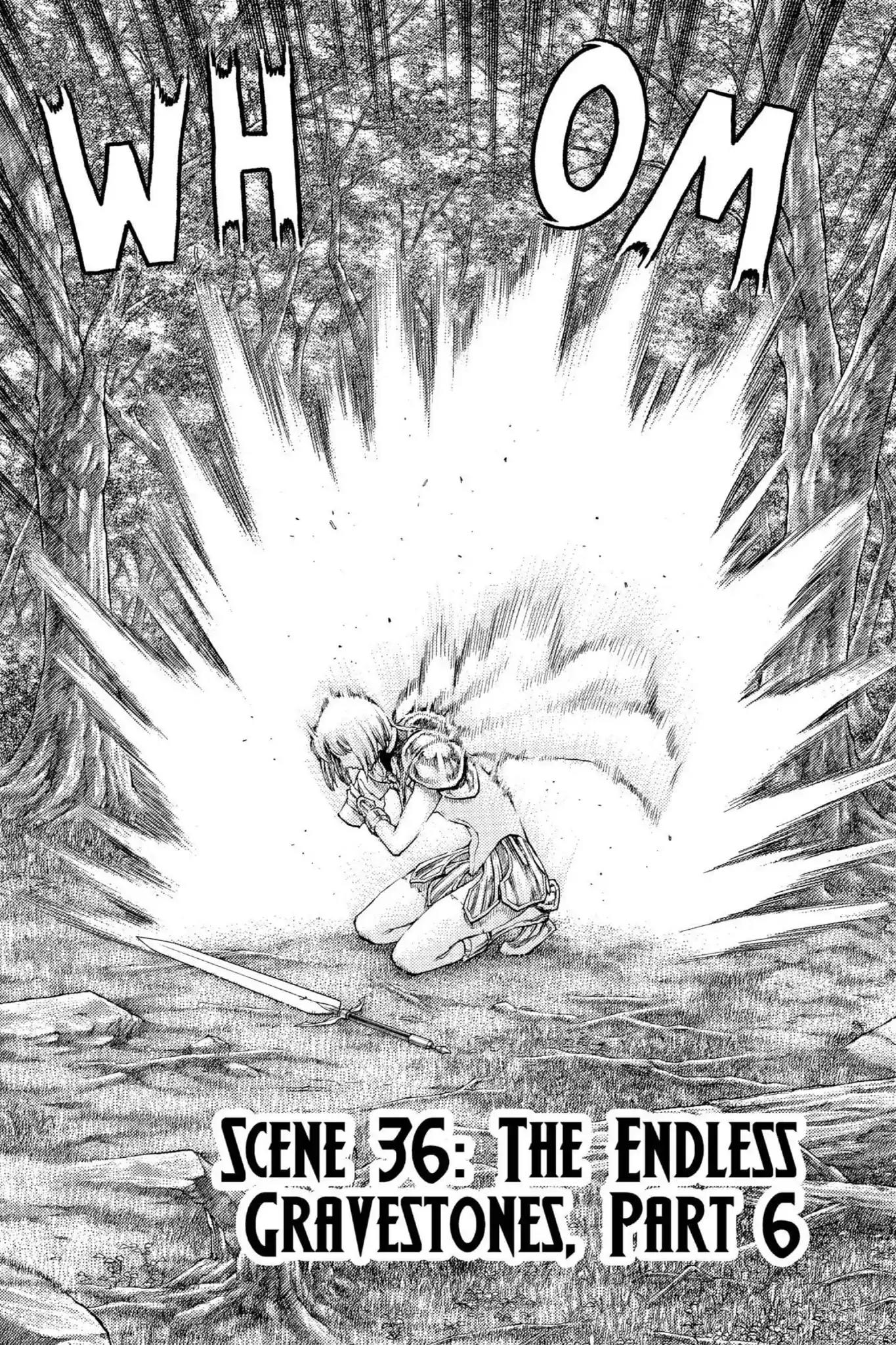 Claymore Chapter 36 page 2 - Chapter 36: Vol.7 Scene 36: The Endless Gravestones, Part 6