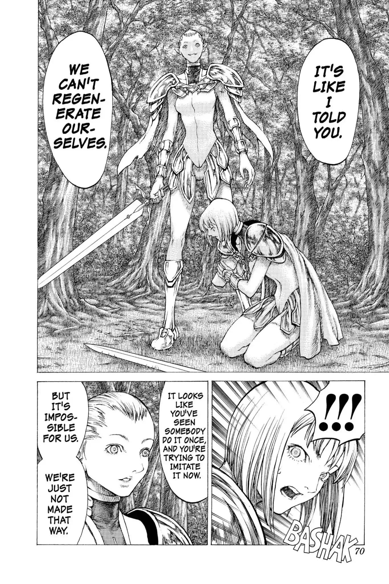 Claymore Chapter 36 page 4 - Chapter 36: Vol.7 Scene 36: The Endless Gravestones, Part 6