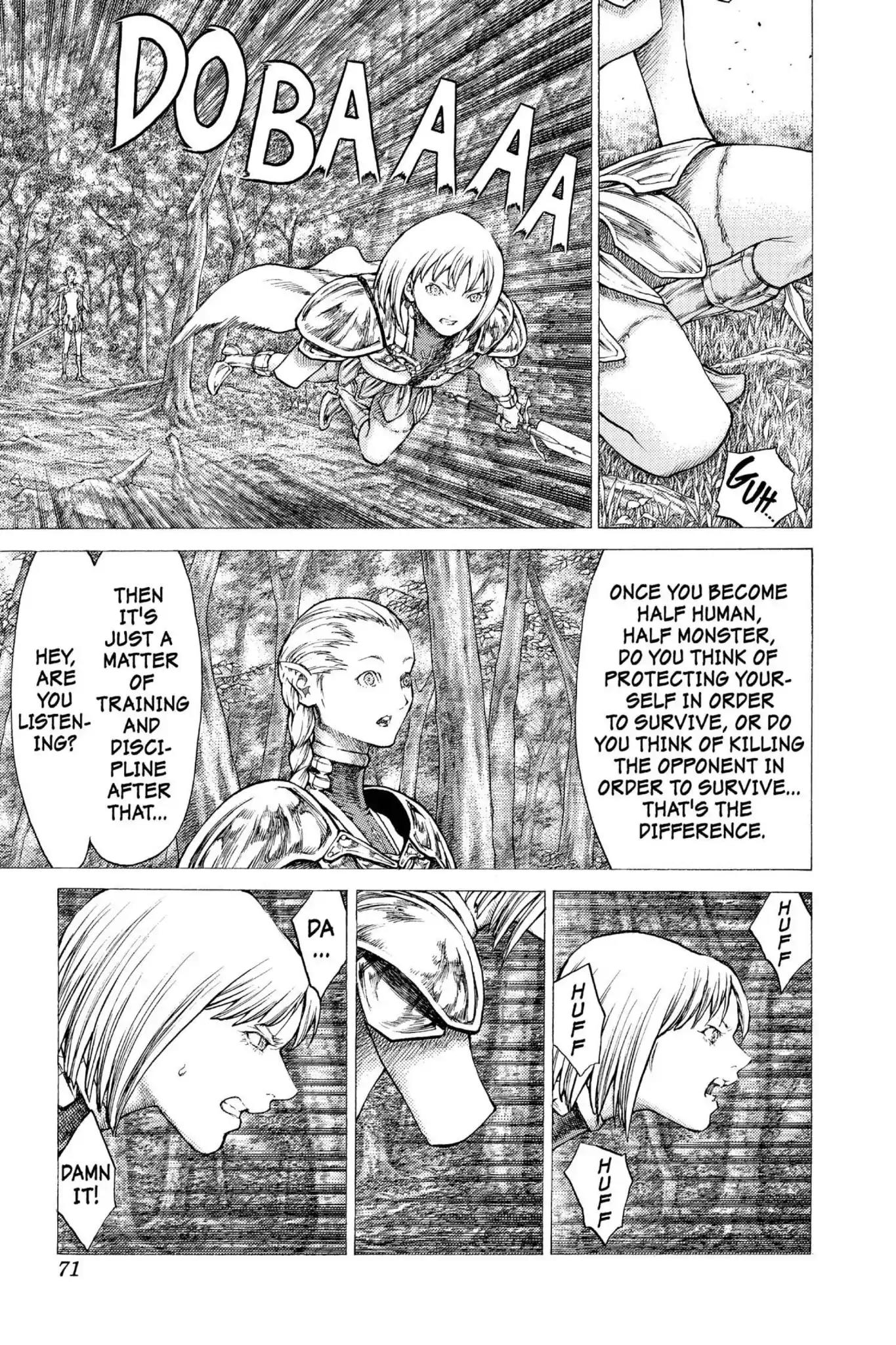Claymore Chapter 36 page 5 - Chapter 36: Vol.7 Scene 36: The Endless Gravestones, Part 6