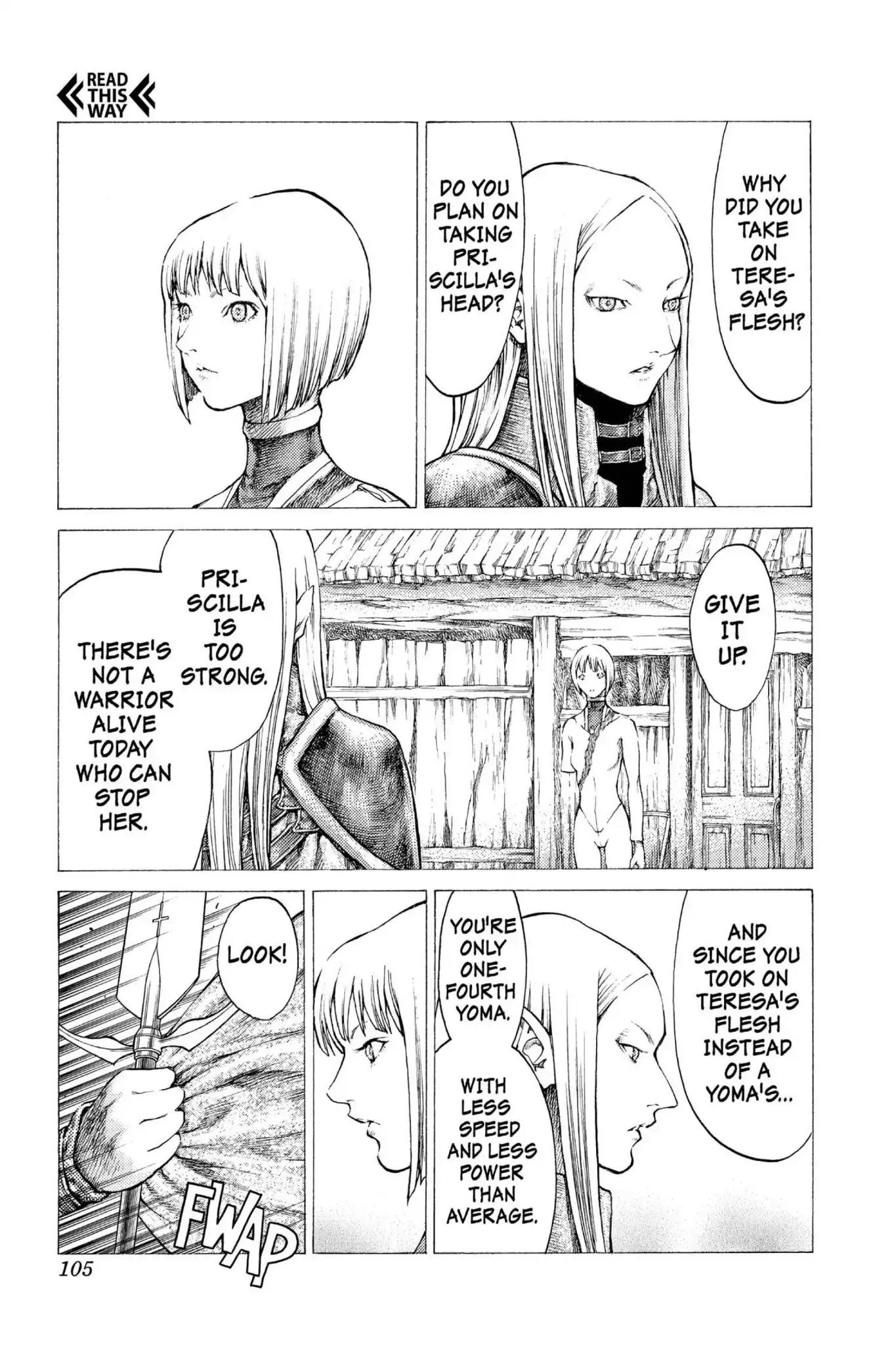Claymore Chapter 37 page 16 - Chapter 37: Vol.7 Scene 37: Fit for Battle, Part 1