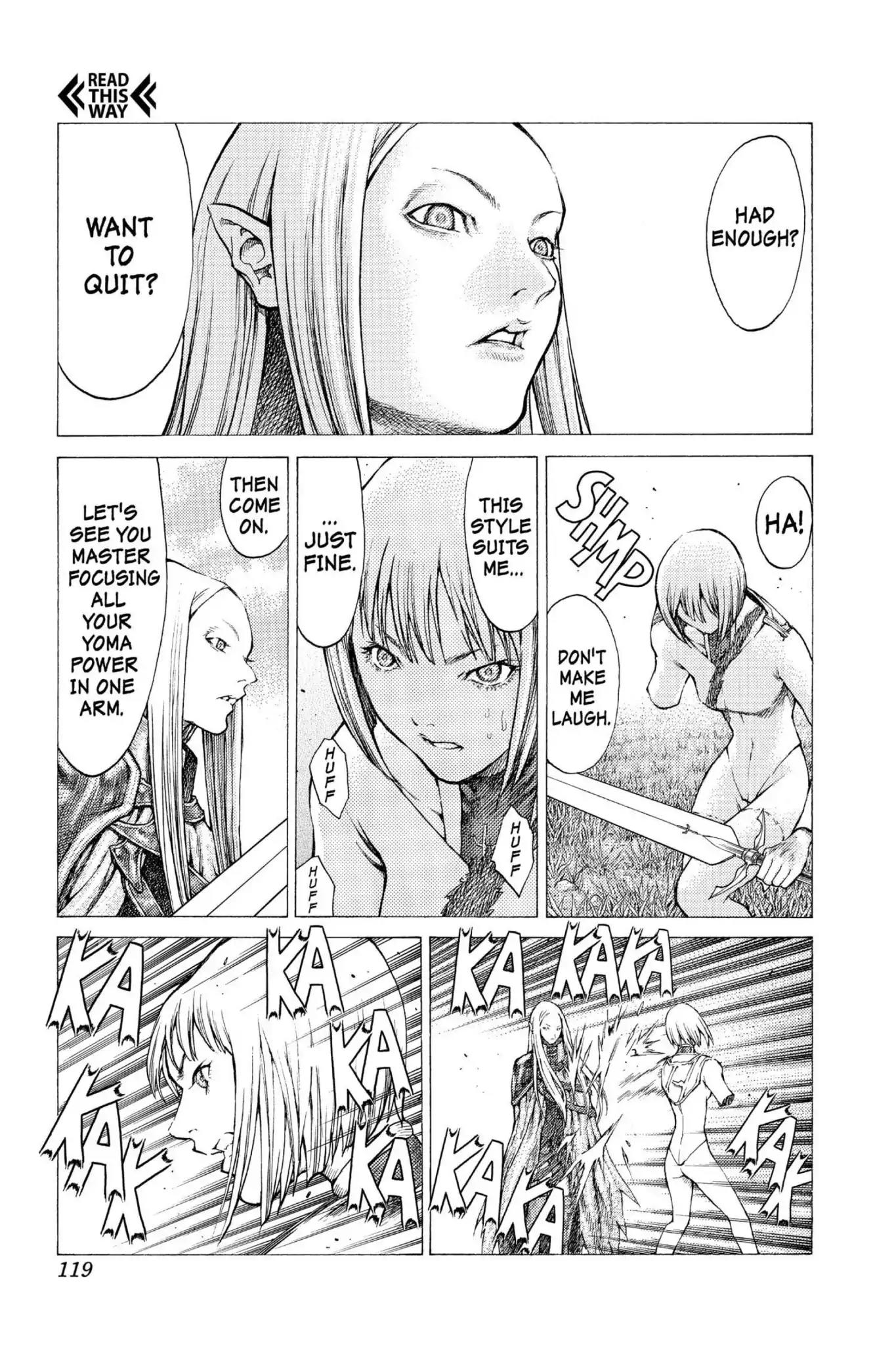 Claymore Chapter 37 page 30 - Chapter 37: Vol.7 Scene 37: Fit for Battle, Part 1