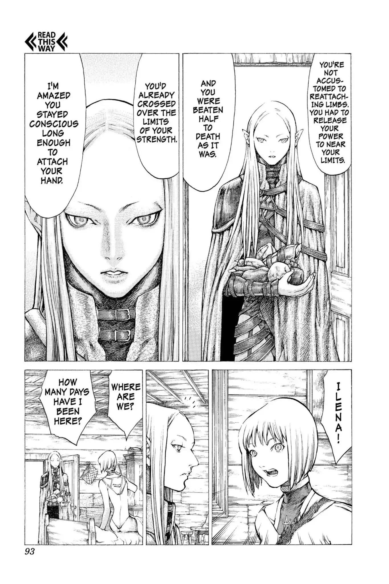 Claymore Chapter 37 page 4 - Chapter 37: Vol.7 Scene 37: Fit for Battle, Part 1