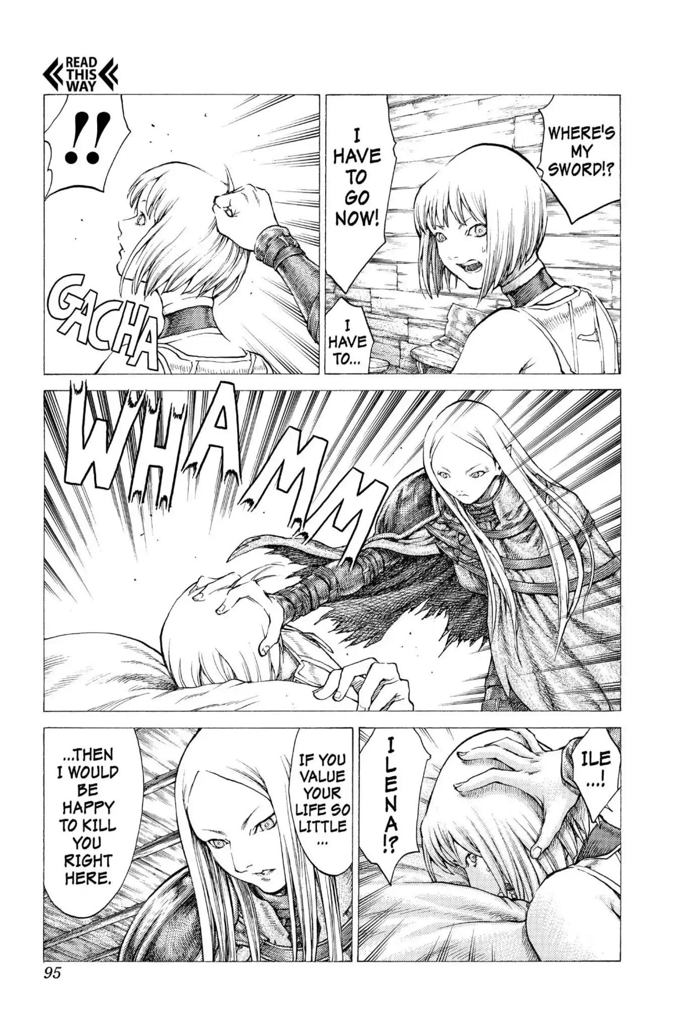 Claymore Chapter 37 page 6 - Chapter 37: Vol.7 Scene 37: Fit for Battle, Part 1