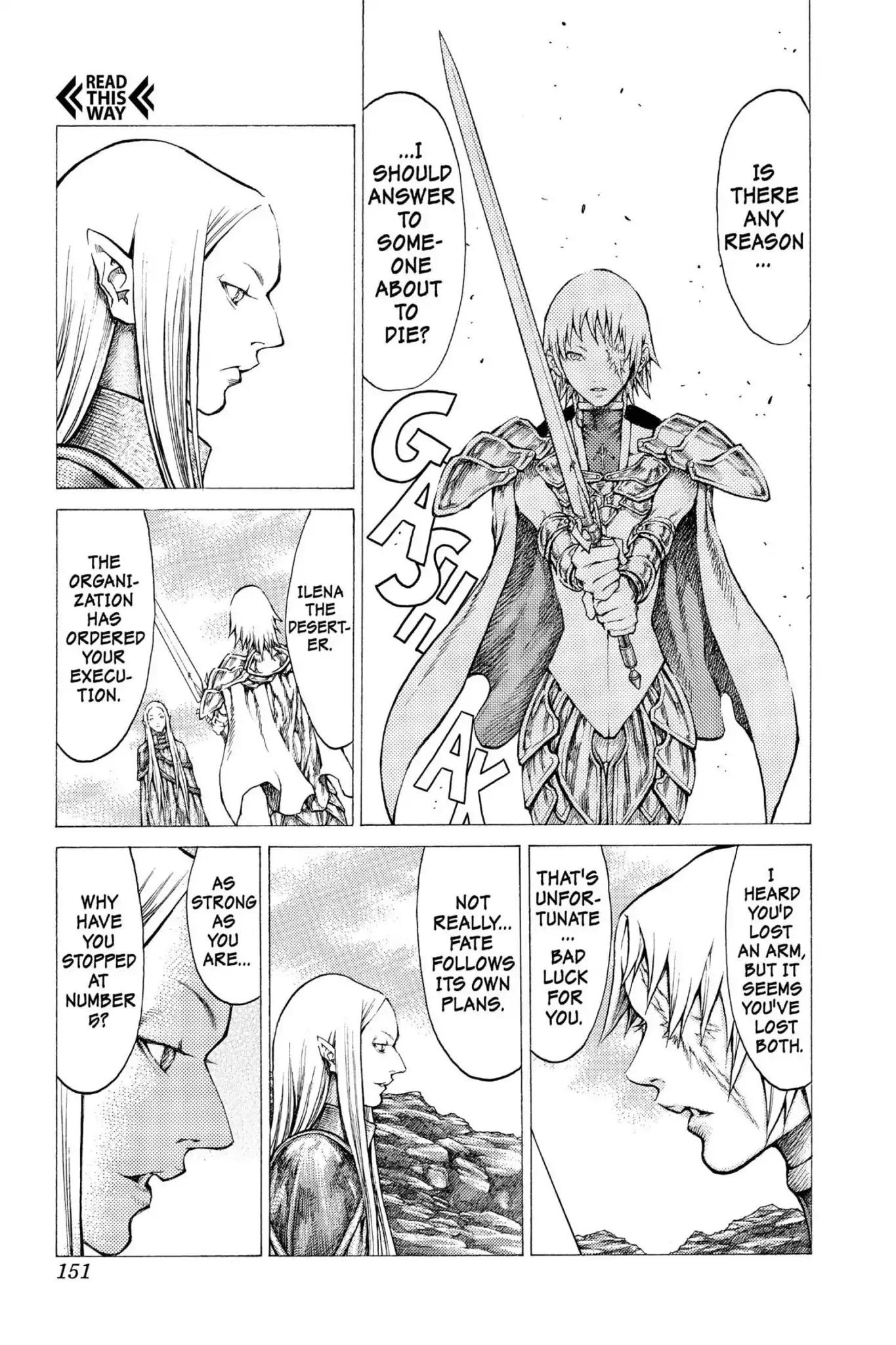 Claymore Chapter 38 page 27 - Chapter 38: Vol.7 Scene 38: Fit for Battle, Part 2