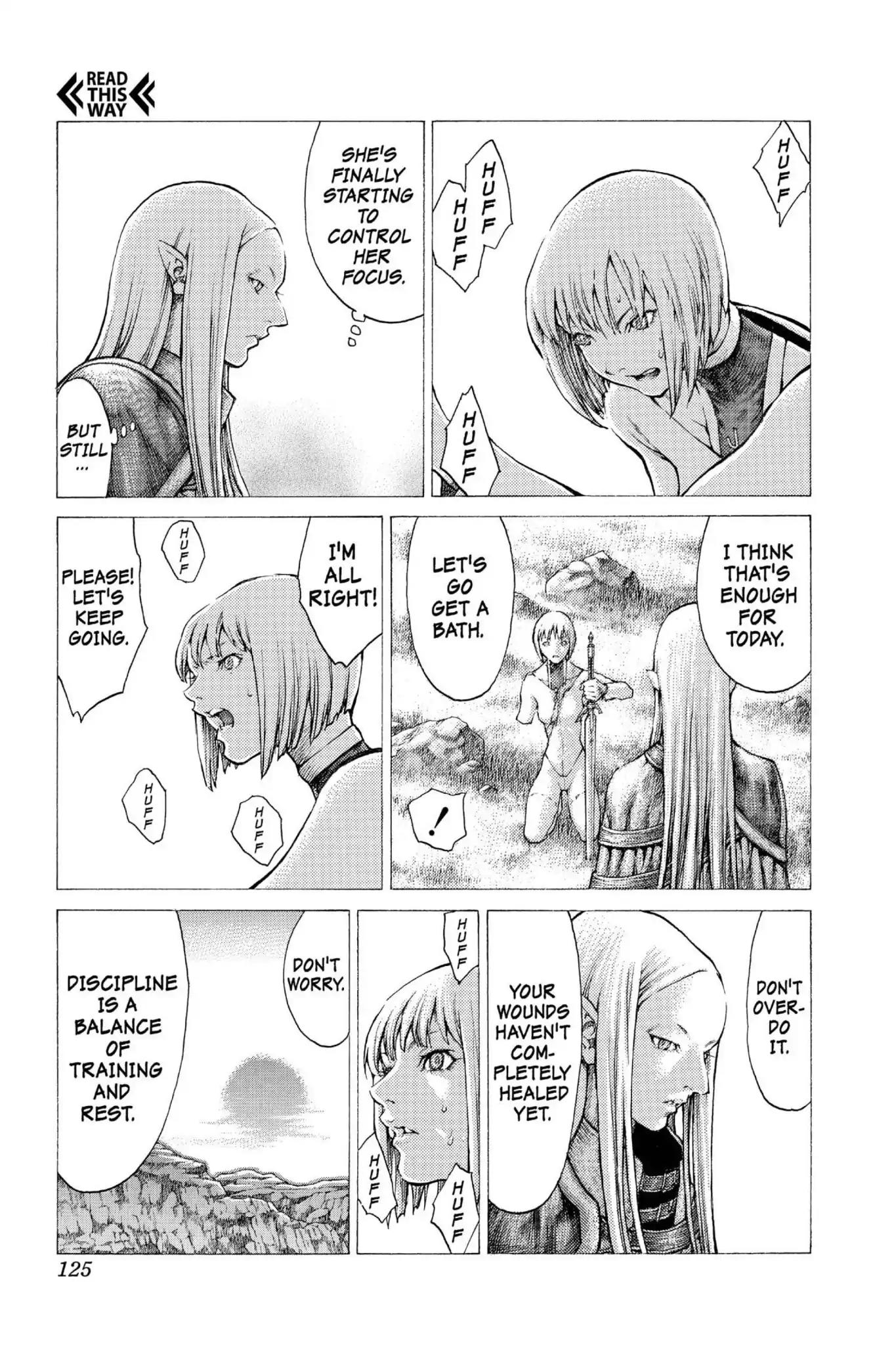 Claymore Chapter 38 page 3 - Chapter 38: Vol.7 Scene 38: Fit for Battle, Part 2