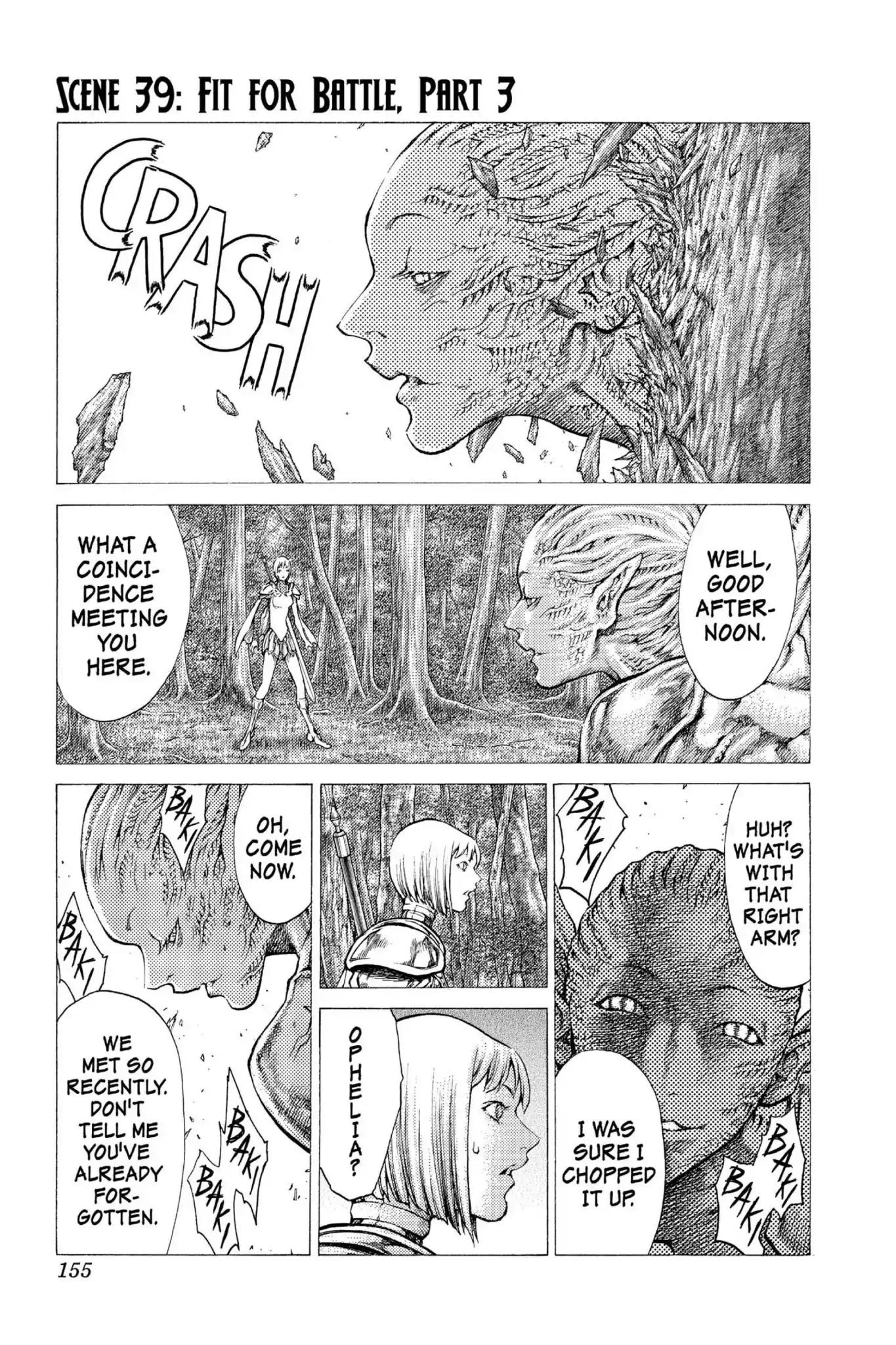 Claymore Chapter 39 page 1 - Chapter 39: Vol.7 Scene 39: Fit for Battle, Part 3