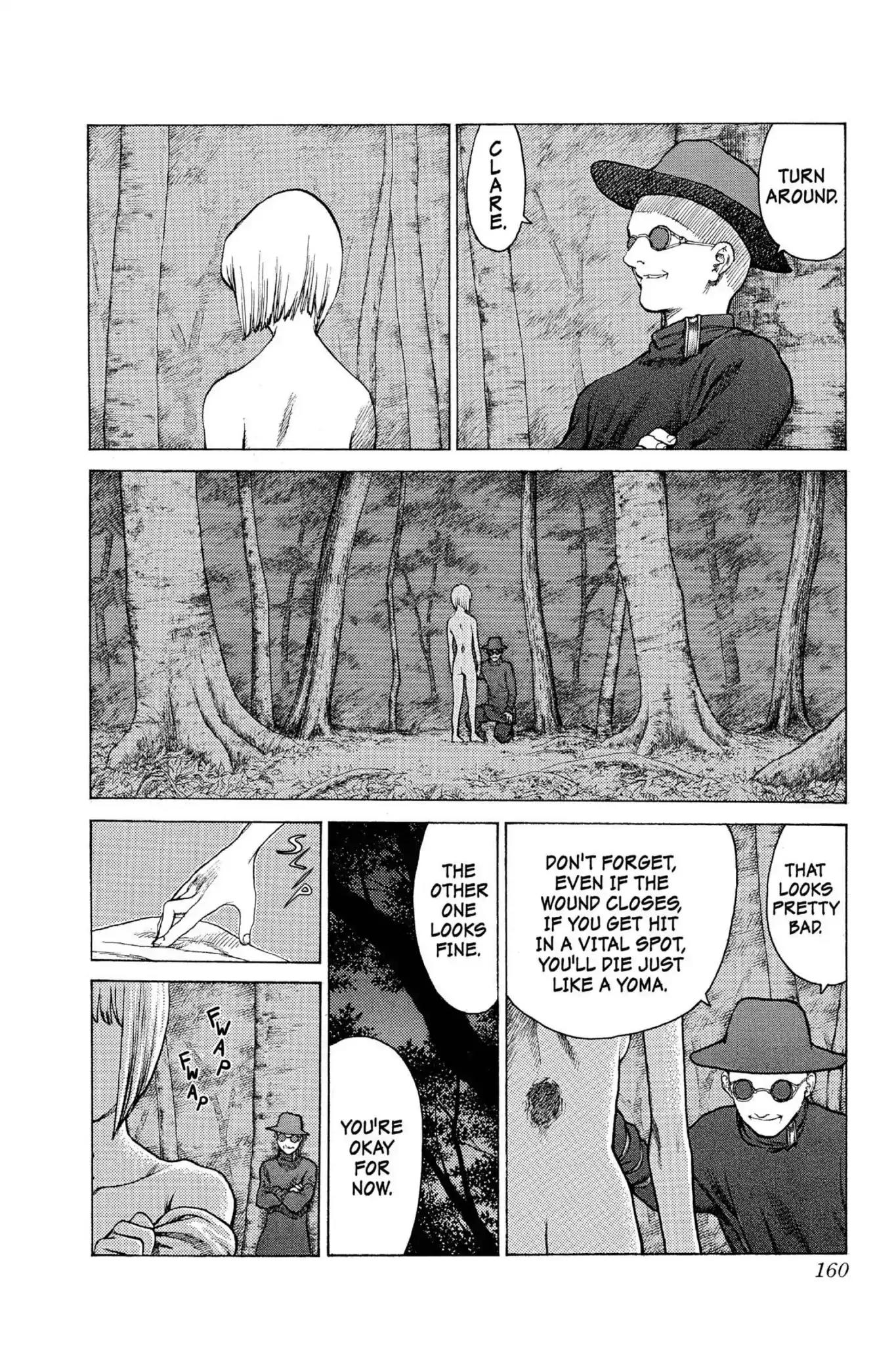 Claymore Chapter 4 page 11 - Chapter 4: Vol.1 Scene 4: The Black Card