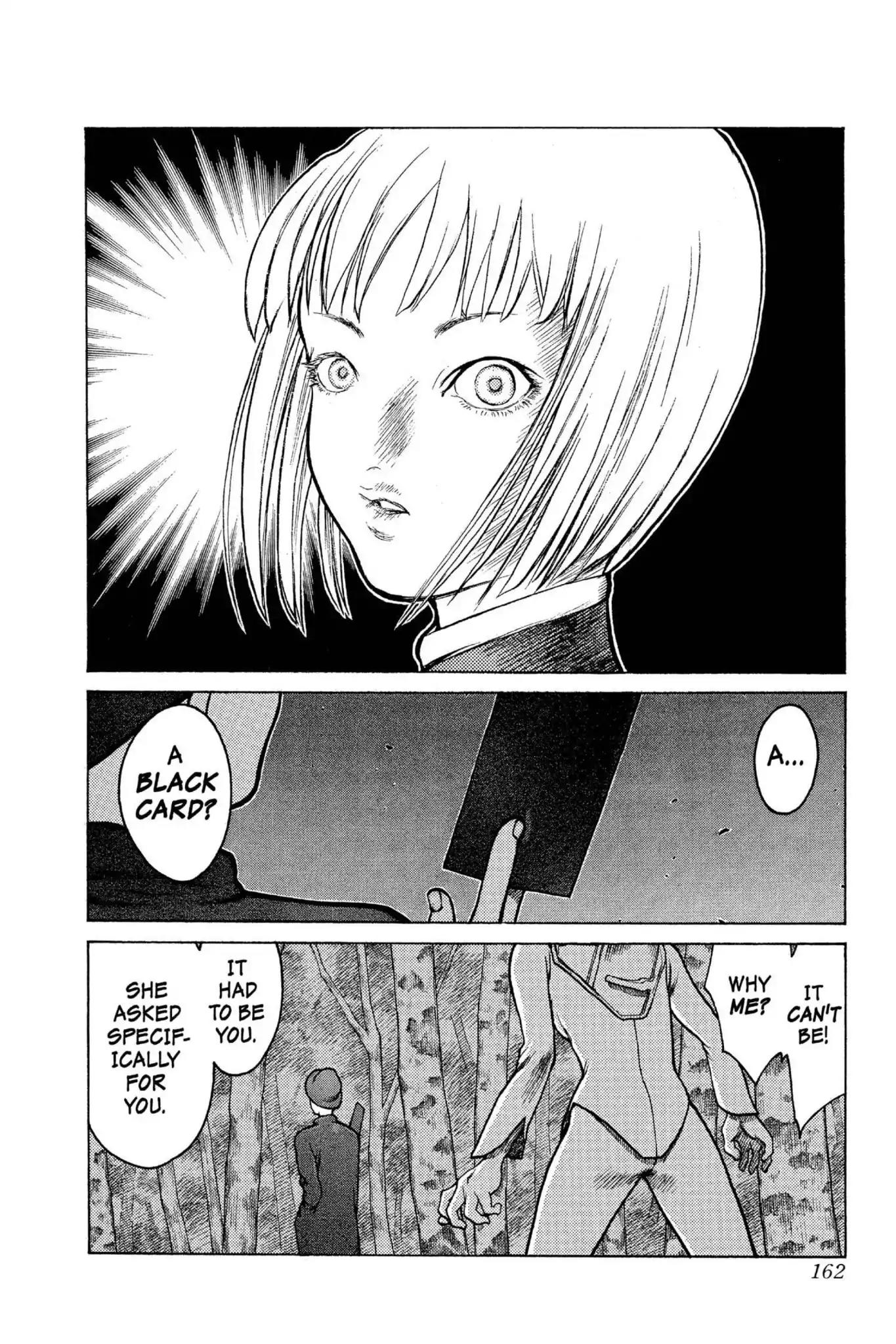 Claymore Chapter 4 page 13 - Chapter 4: Vol.1 Scene 4: The Black Card