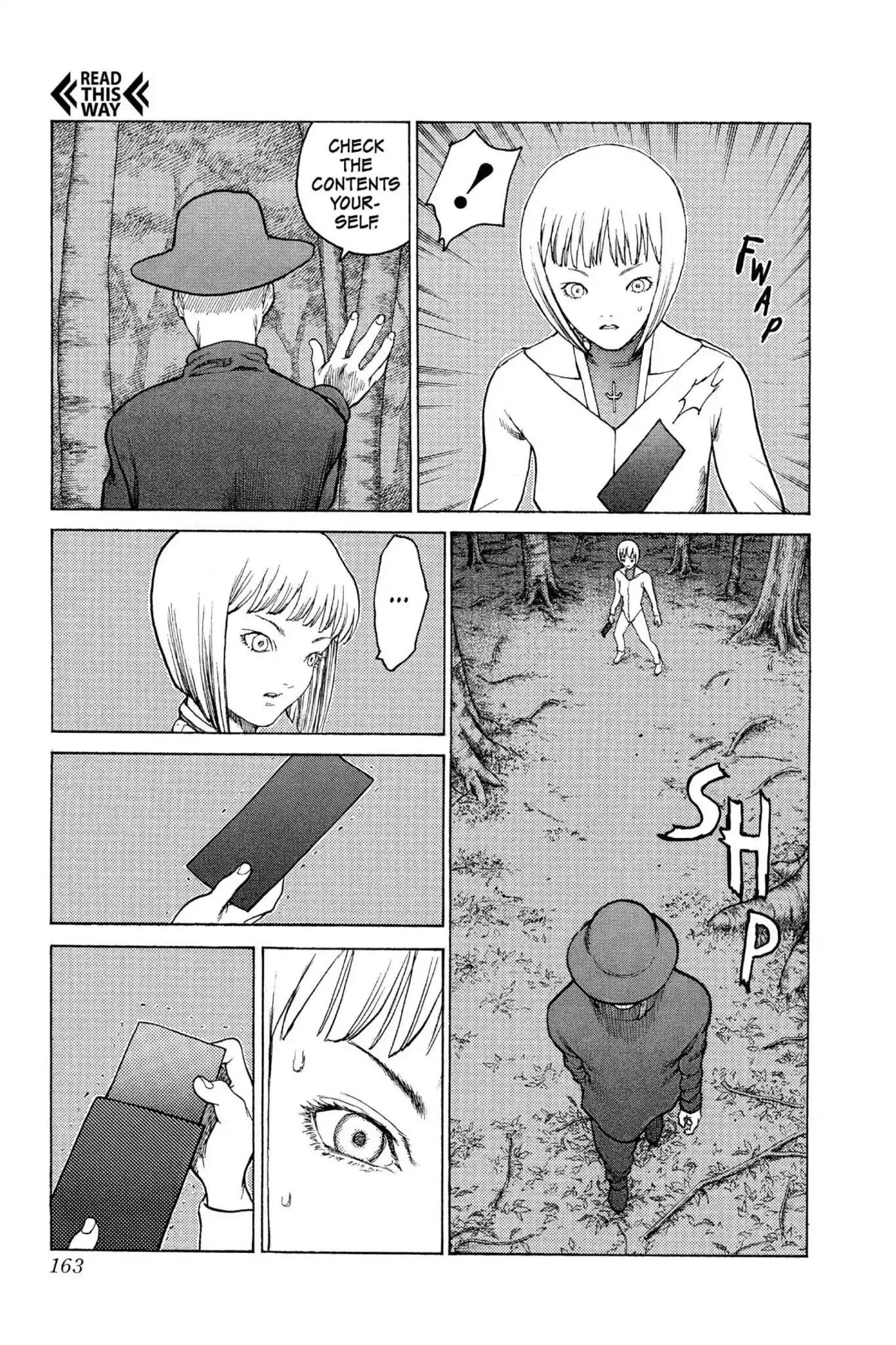 Claymore Chapter 4 page 14 - Chapter 4: Vol.1 Scene 4: The Black Card